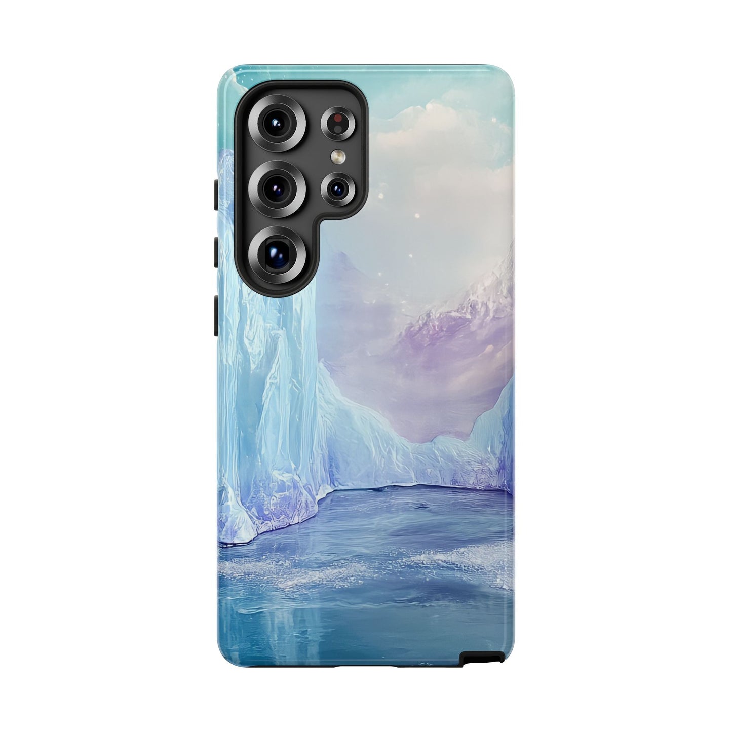 Artistic Phone Case with Iceberg Design