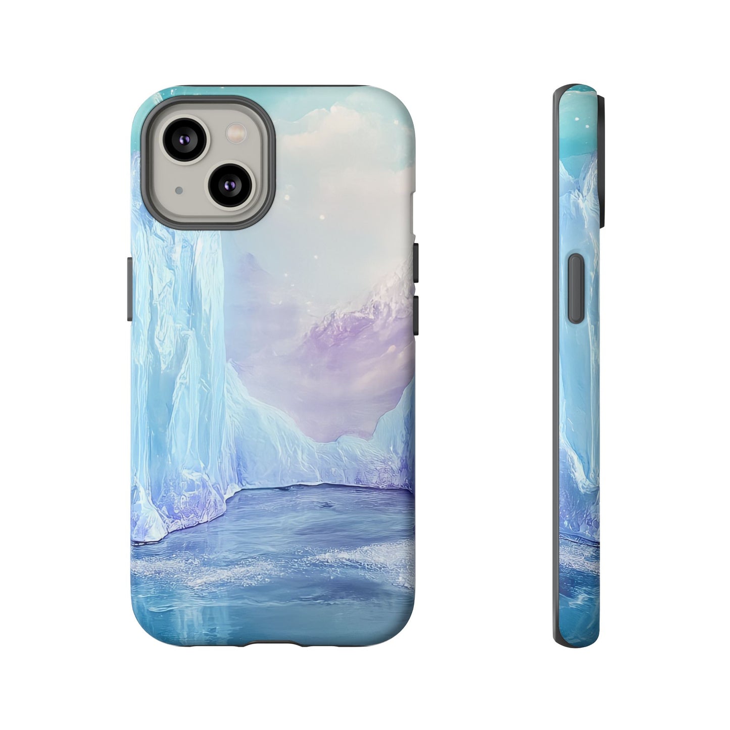 Artistic Phone Case with Iceberg Design