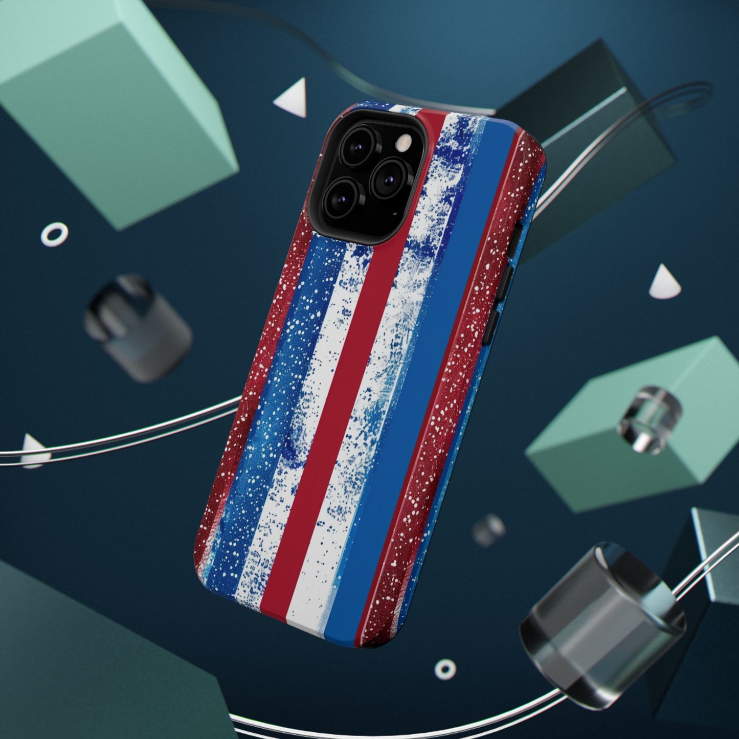 Patriotic Stripes Impact-Resistant Phone Case