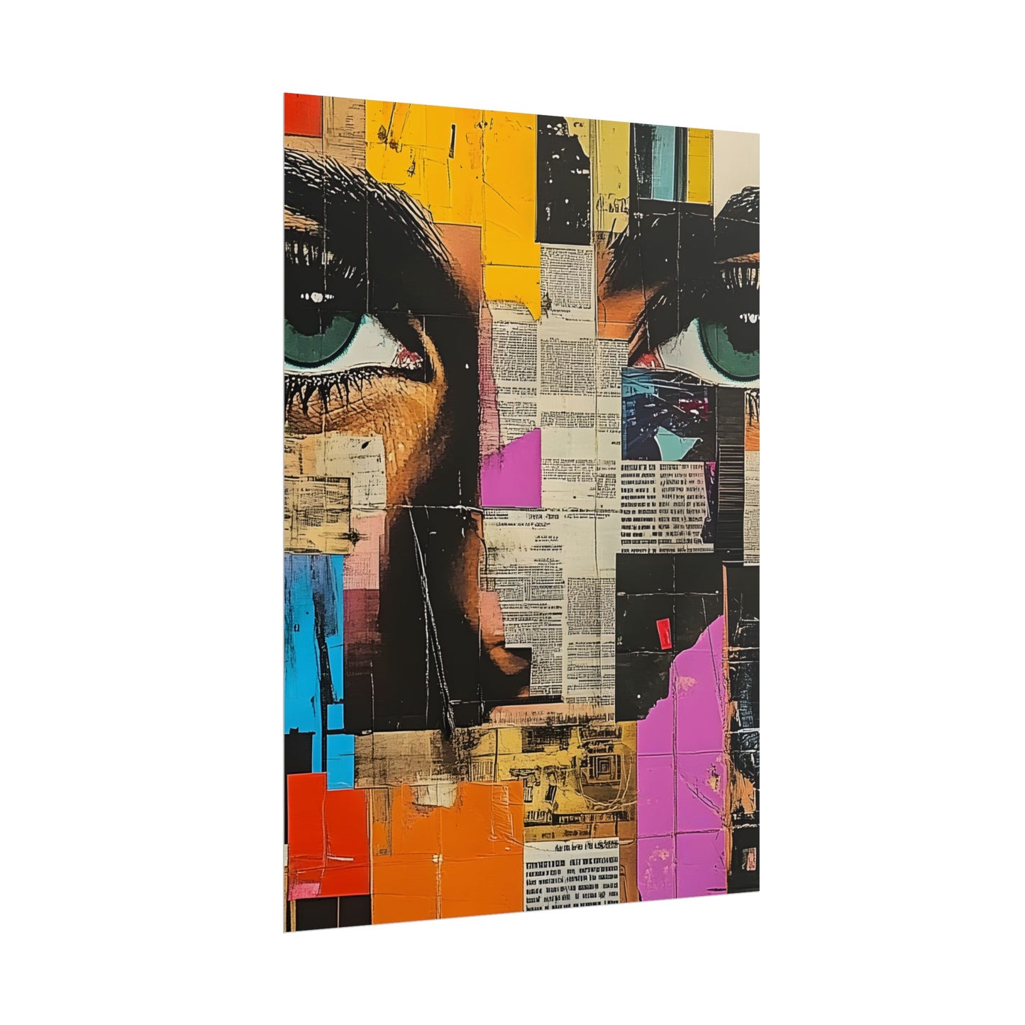 Wall Art Poster - Retro Pop Culture Woman 14 Comic Book Style