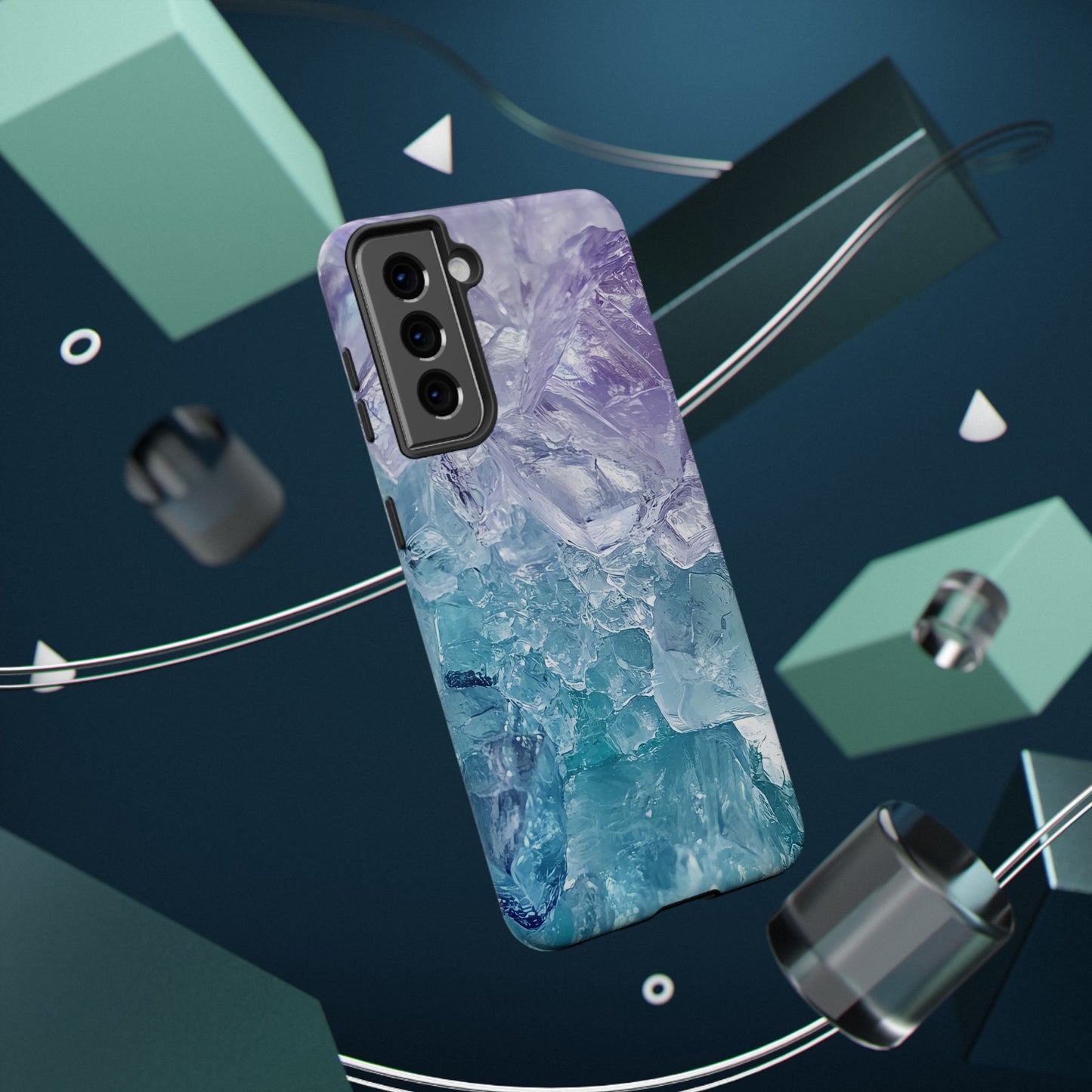 Crystal-Patterned Impact-Resistant Phone Case | Stylish Protection for Adventurers