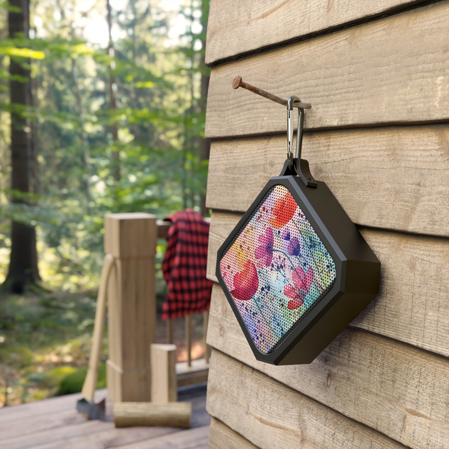 Outdoor Bluetooth Speaker - Bright Floral Buttercup Flowers Design