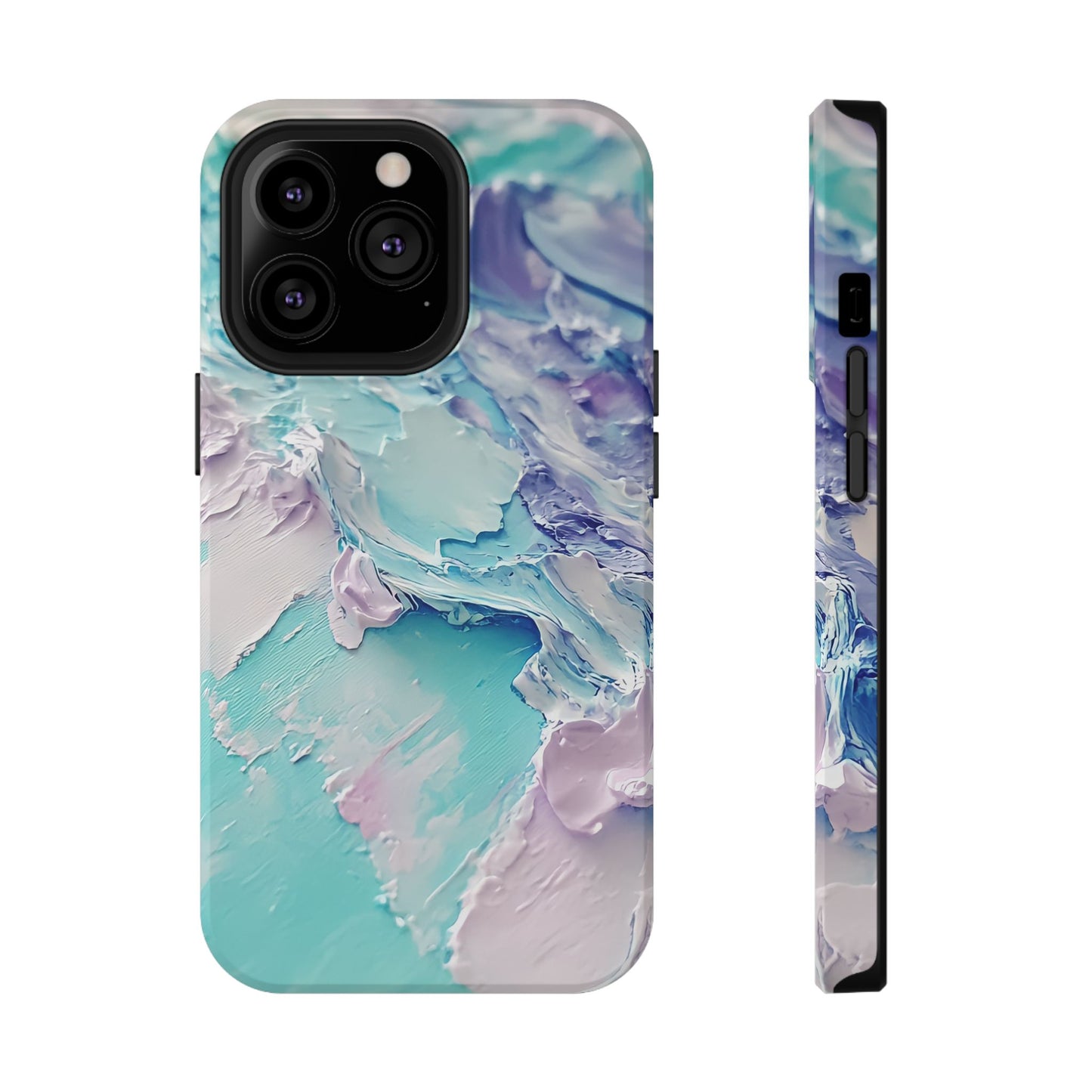 Aqua Abstract Impact-Resistant Phone Case