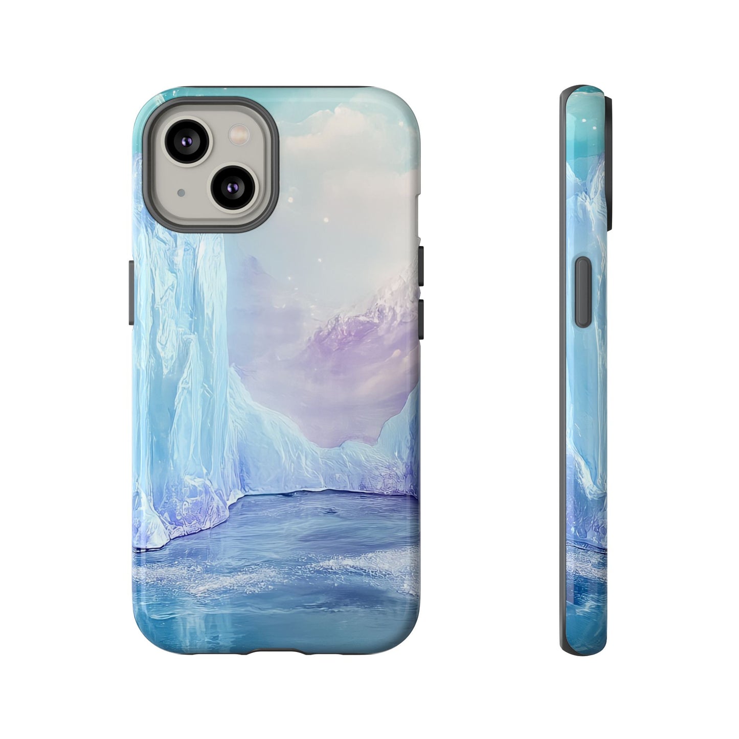 Artistic Phone Case with Iceberg Design