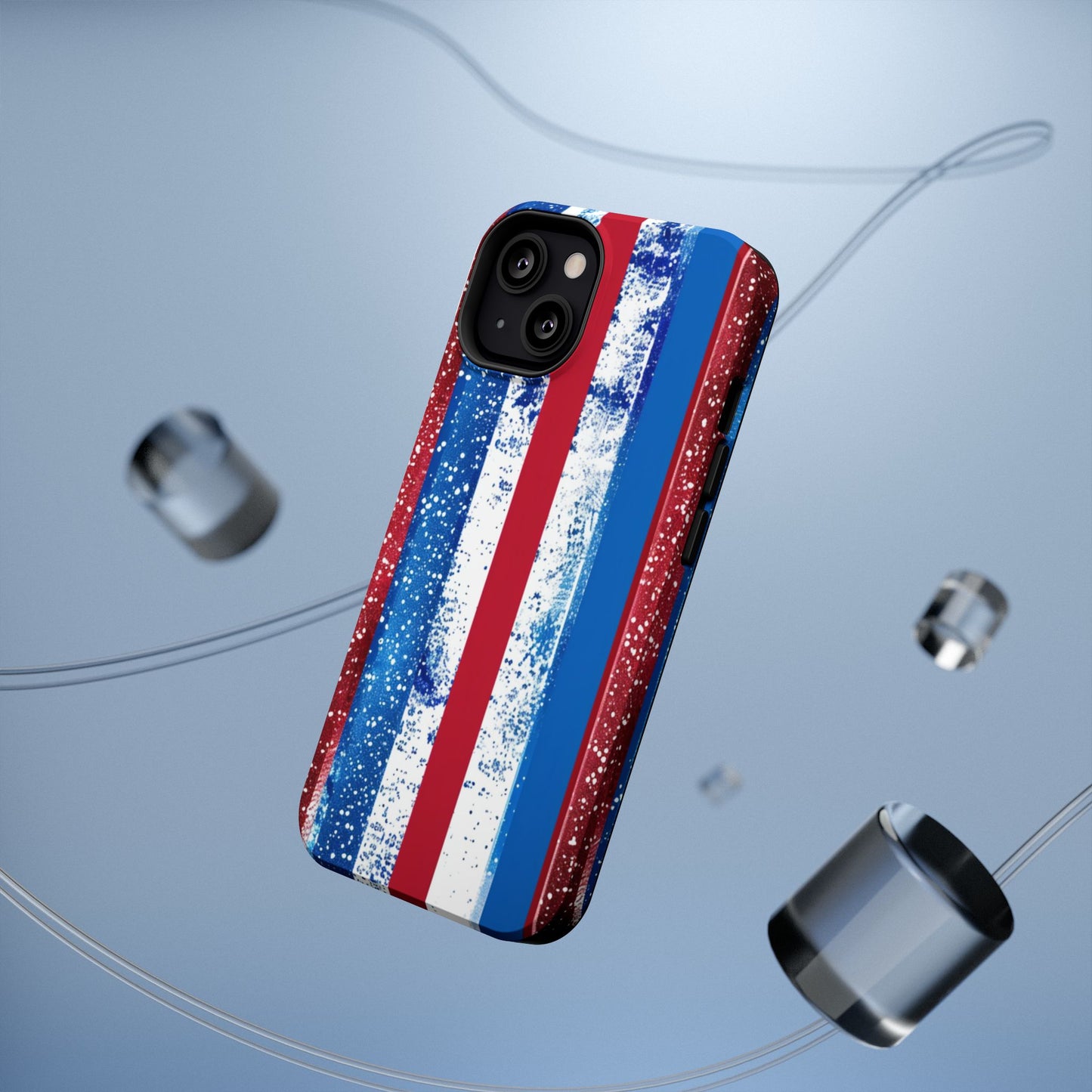 Patriotic Stripes Impact-Resistant Phone Case