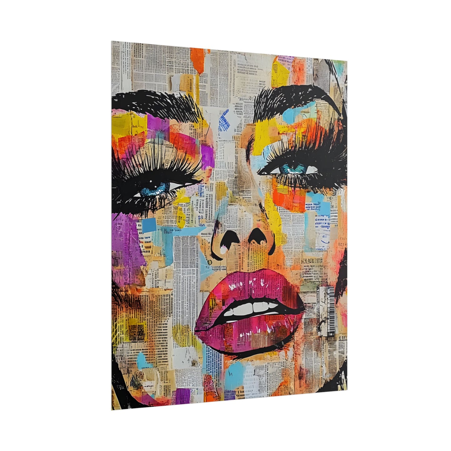 Pop Culture Woman 1 -Vibrant Art Prints, Fashion Poster,