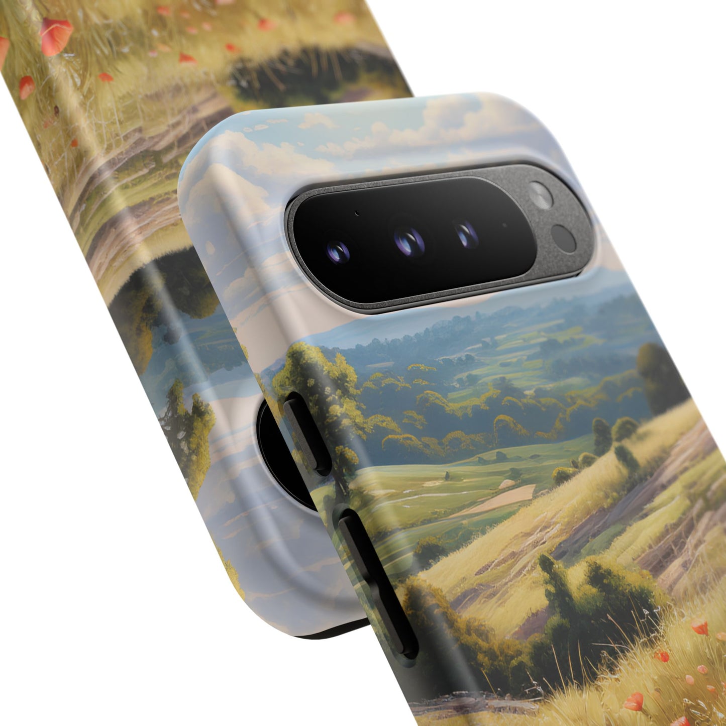 Phone Case with Beautiful Poppy Field Design