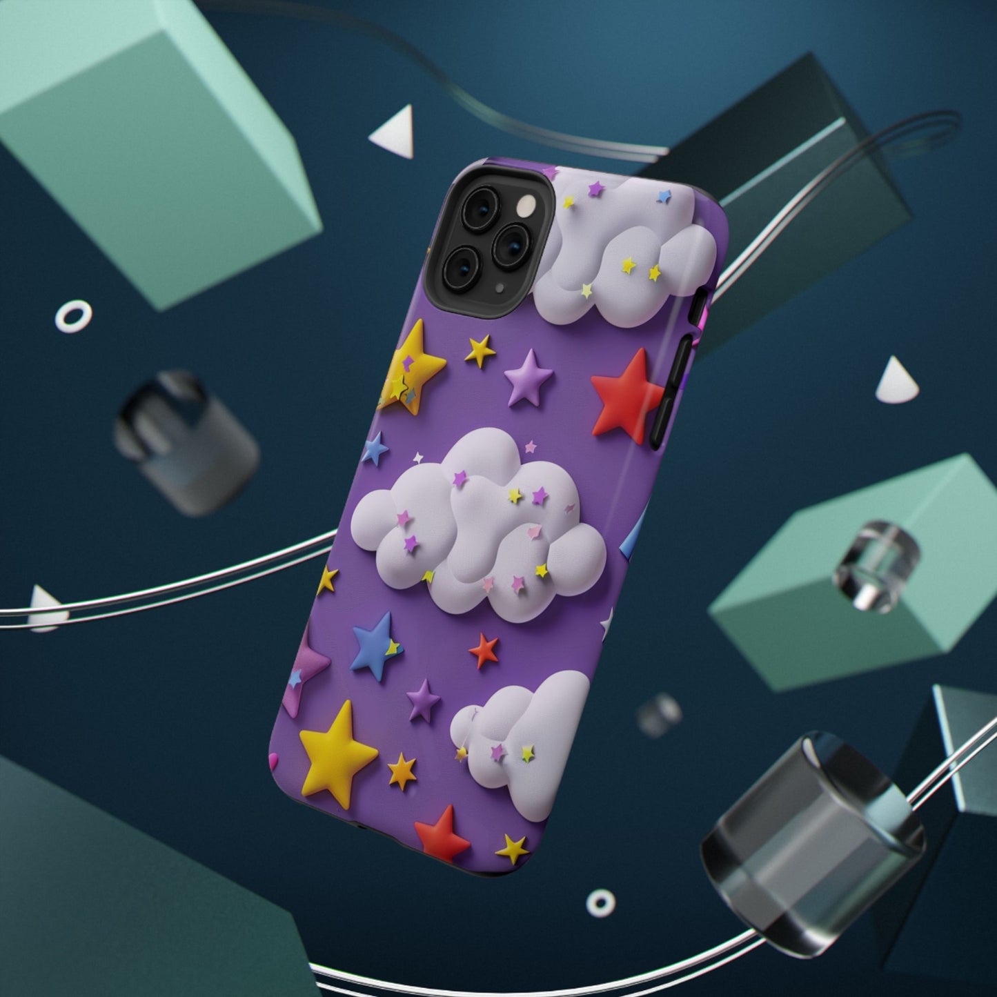 Colorful Cloud & Star Phone Case