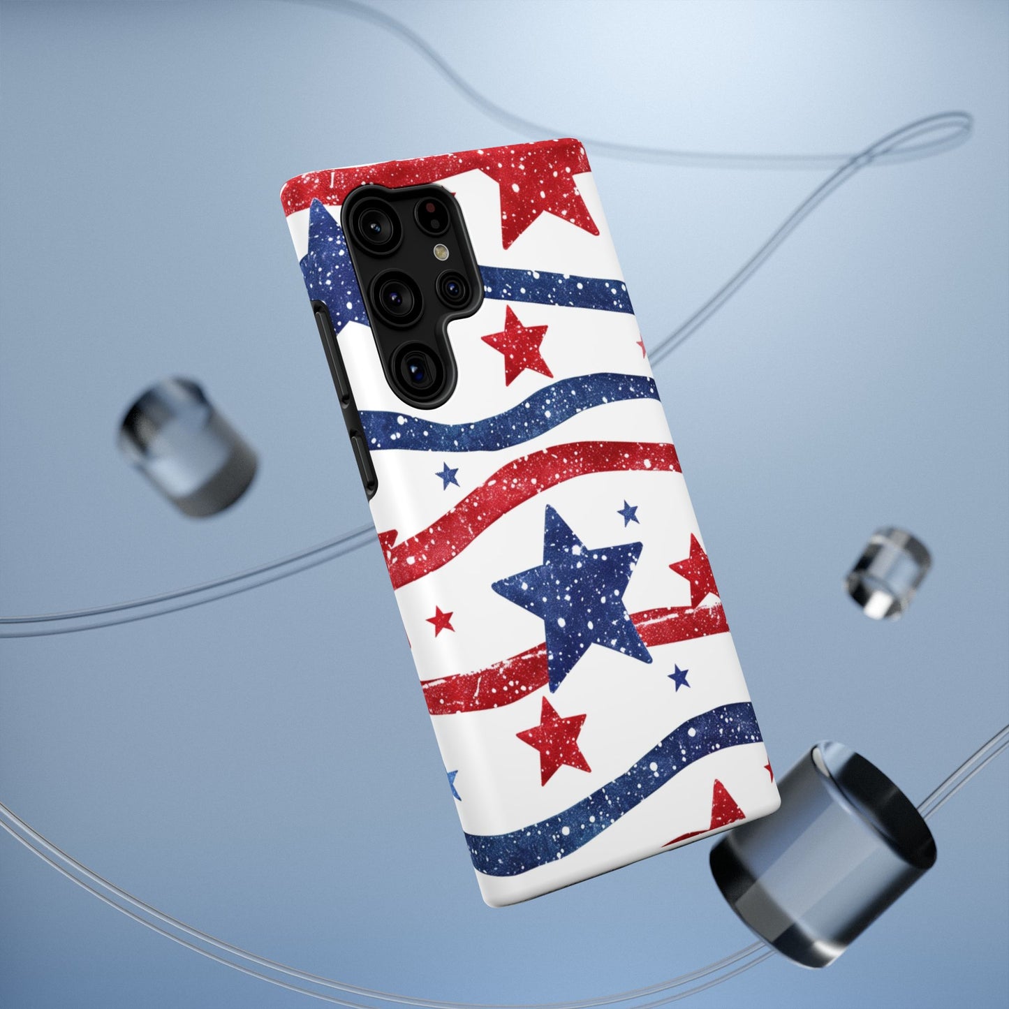 Stars & Stripes Design Impact-Resistant Phone Case