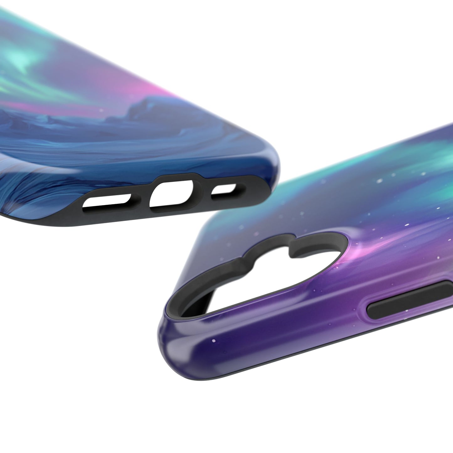 Aurora Borealis Impact-Resistant Phone Case - Colorful Northern Lights Design-2