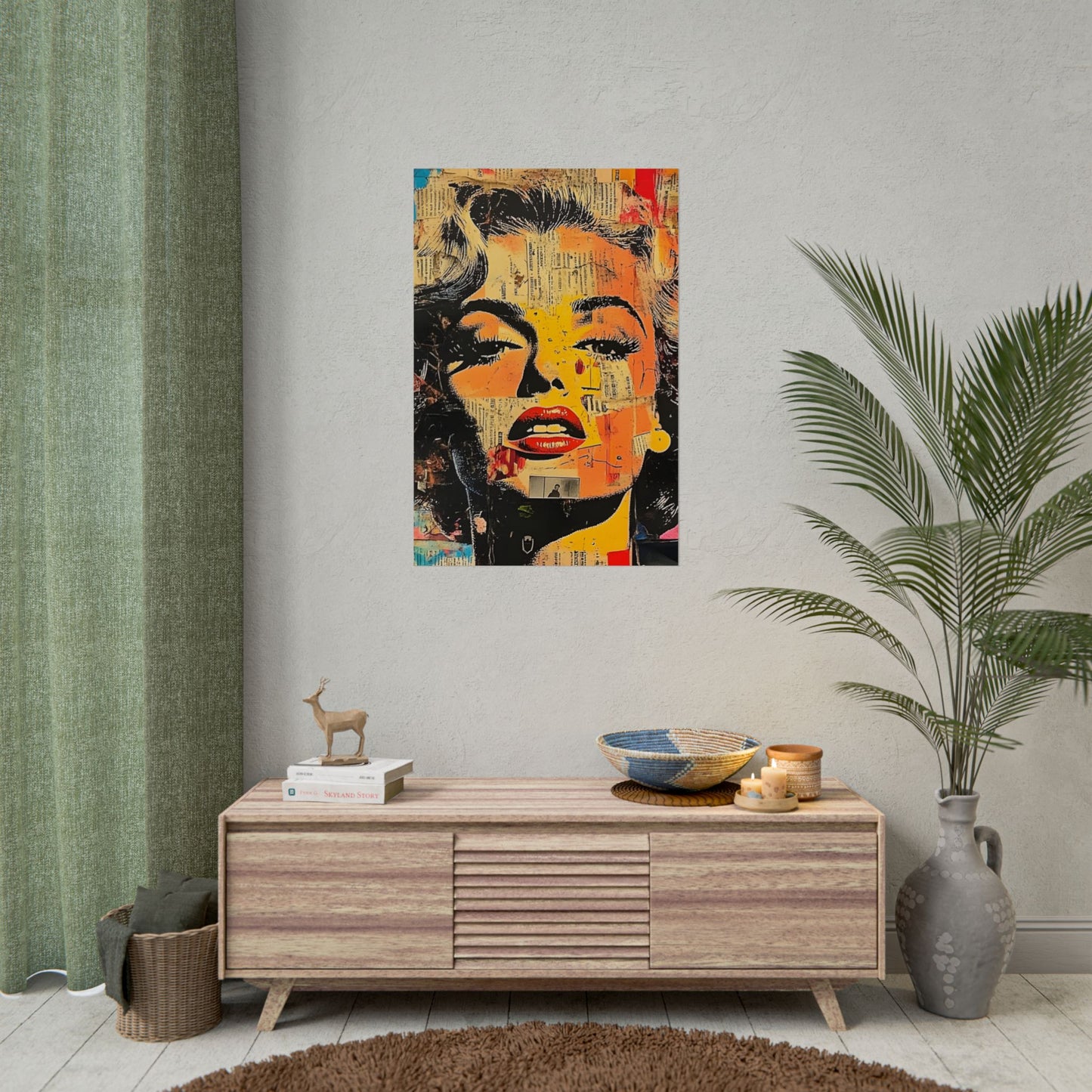 Wall Art Poster - Retro Pop Culture Woman 16, Comic Book Style