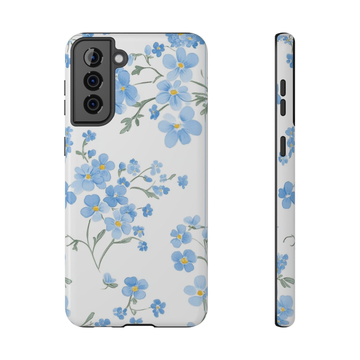 Blue Flower Design Floral Phone Case