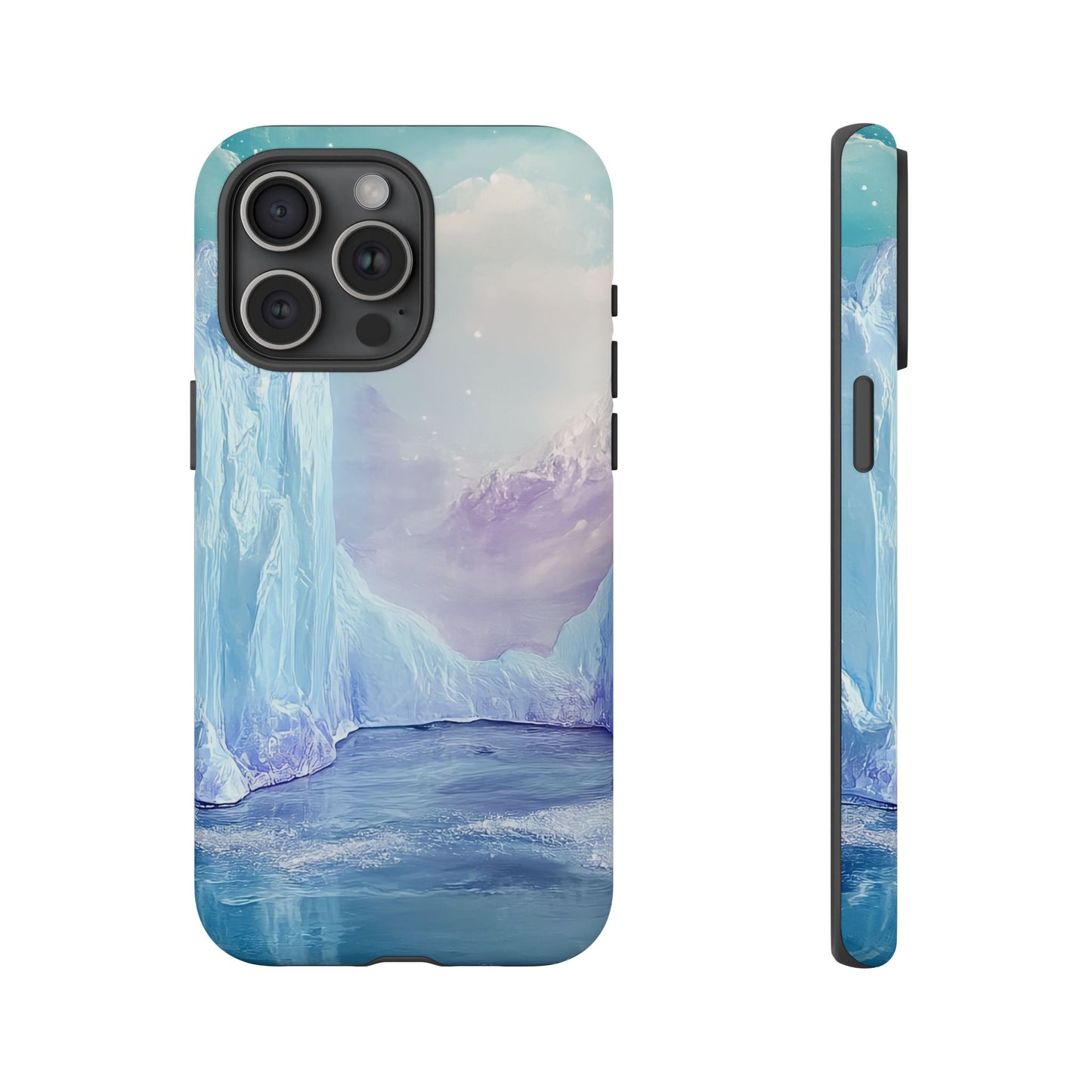 Artistic Phone Case with Iceberg Design