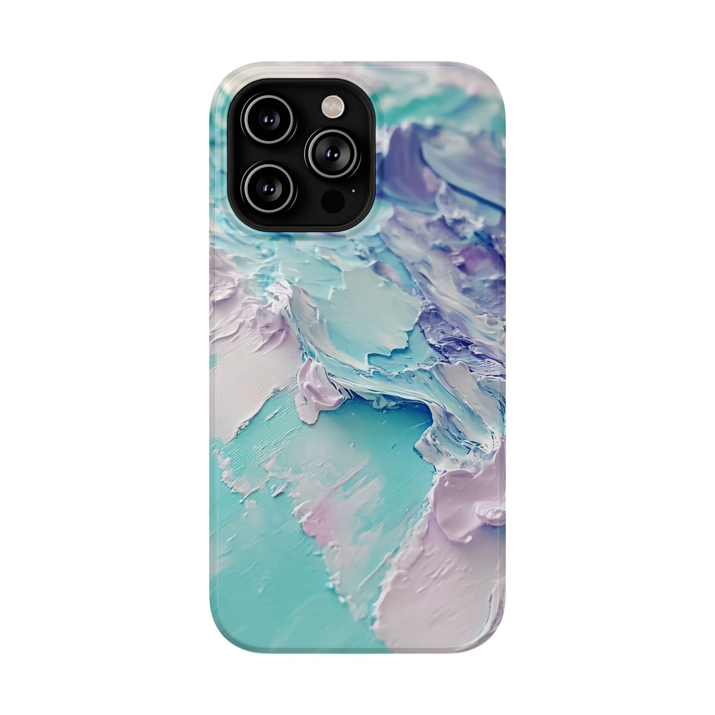 Aqua Abstract Impact-Resistant Phone Case