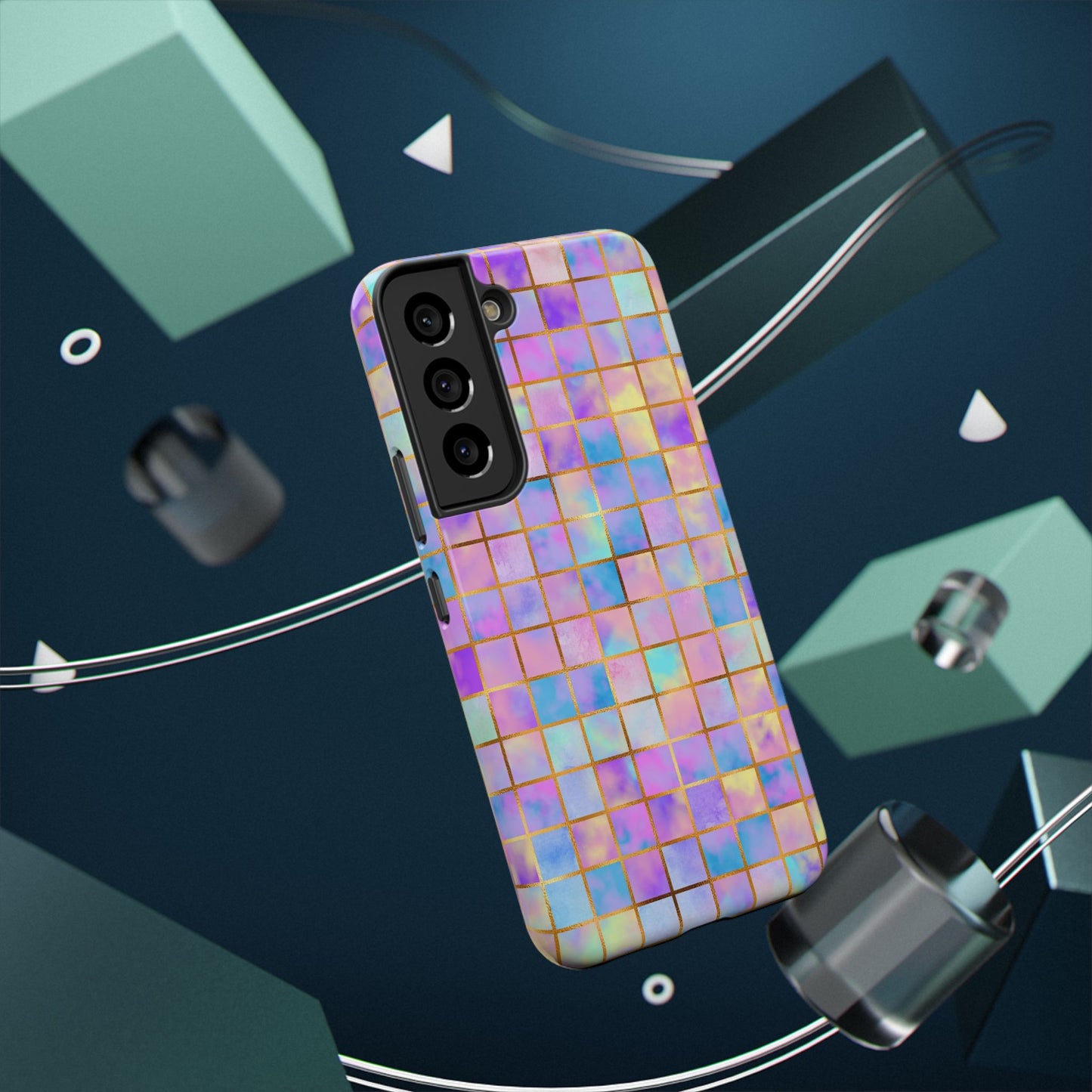 Colorful Mosaic Impact-Resistant Phone Case