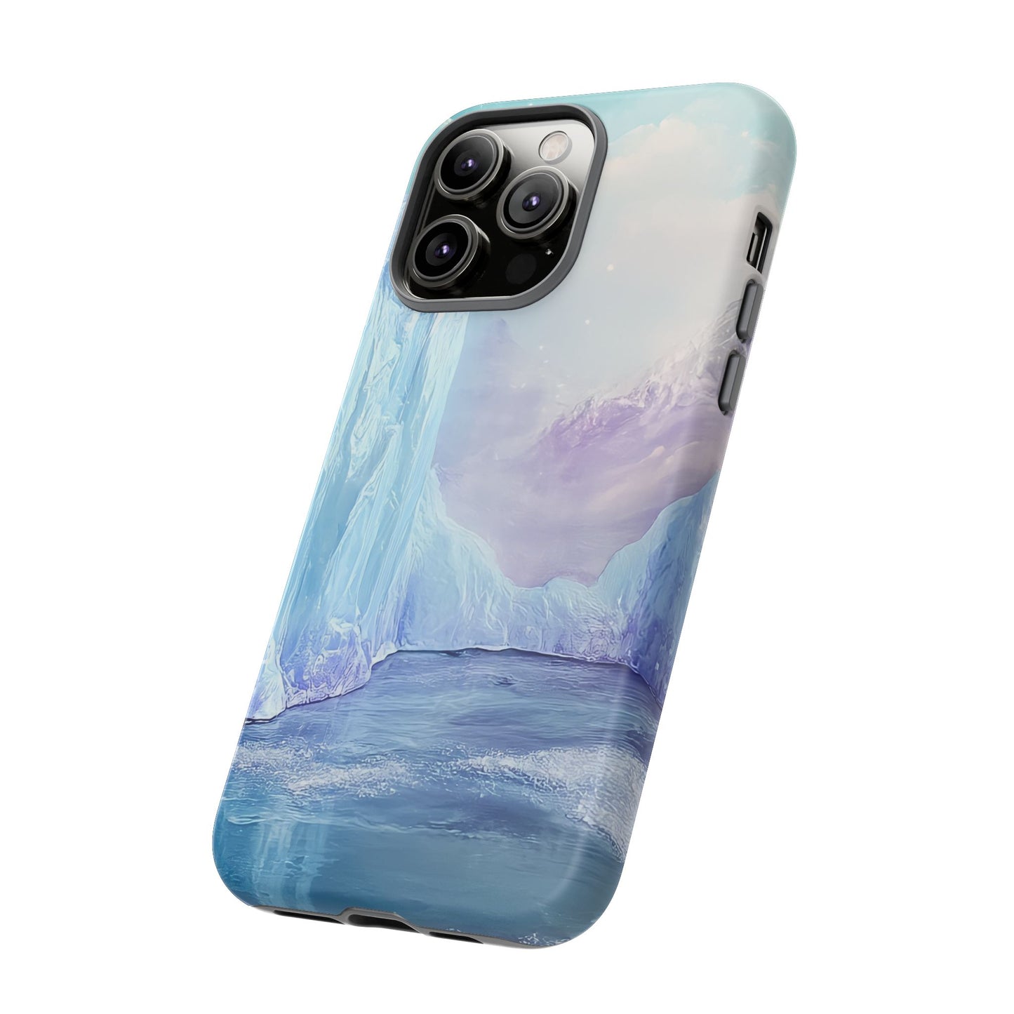 Artistic Phone Case with Iceberg Design