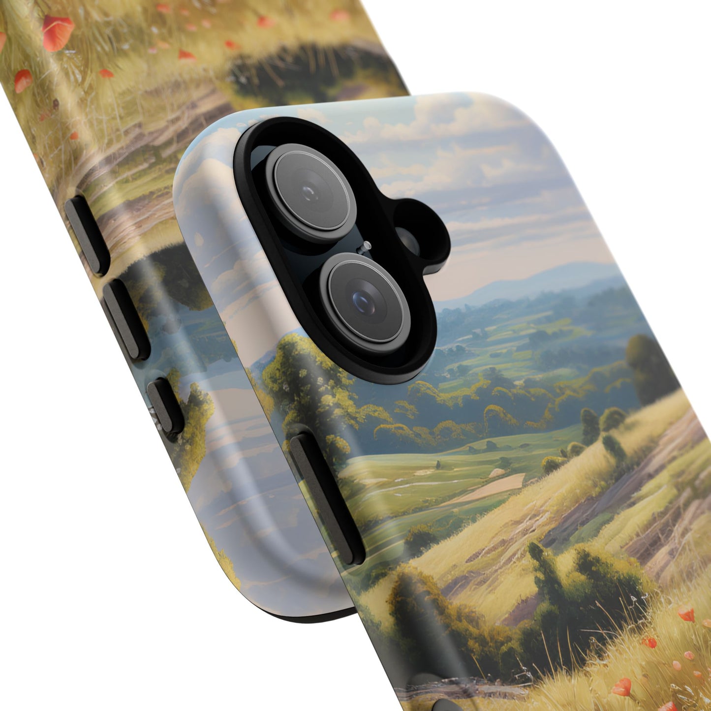 Phone Case with Beautiful Poppy Field Design