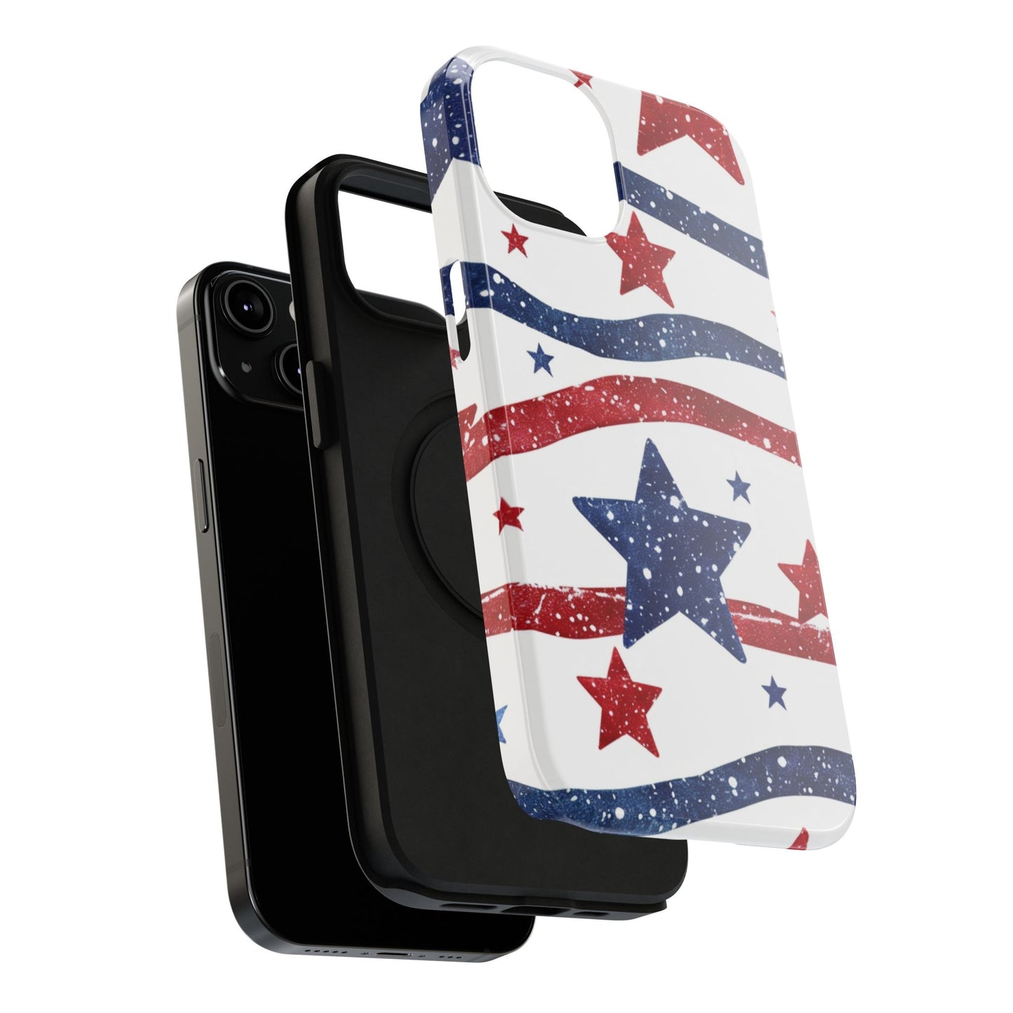 Stars & Stripes Design Impact-Resistant Phone Case
