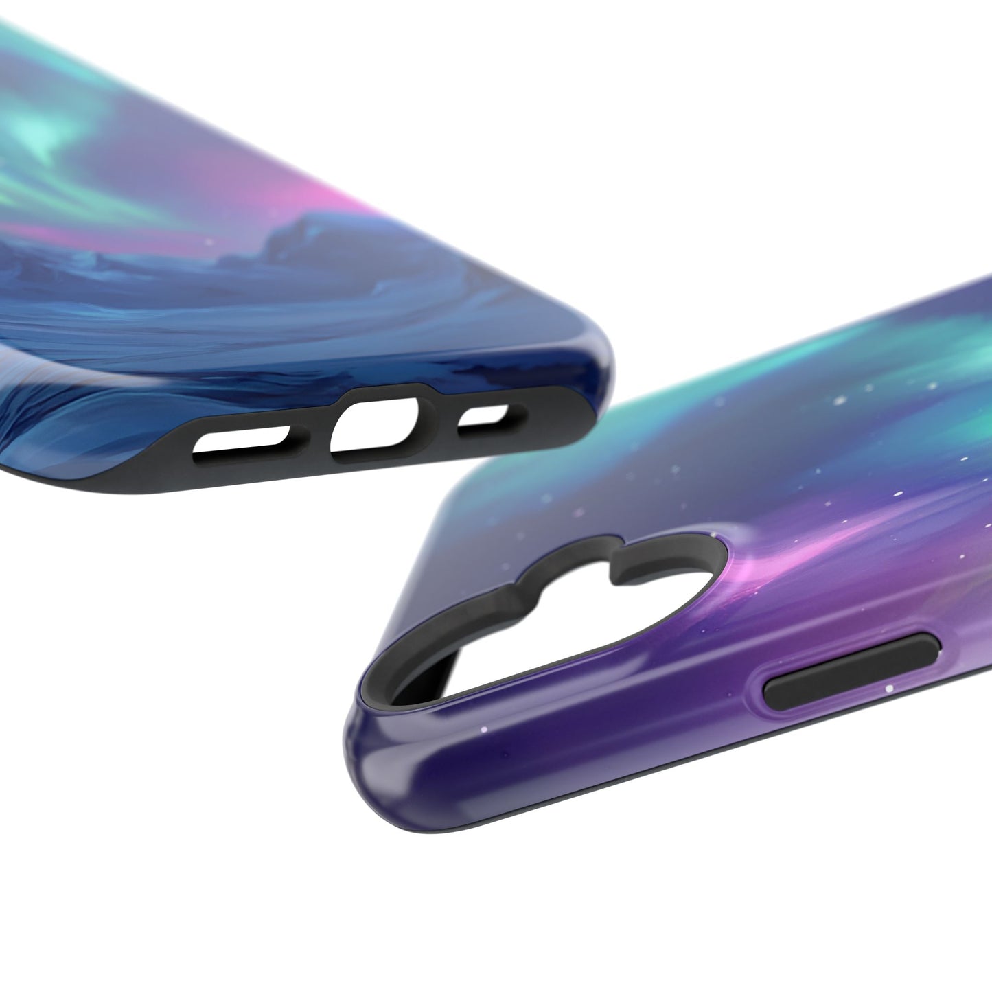Aurora Borealis Impact-Resistant Phone Case - Colorful Northern Lights Design-2