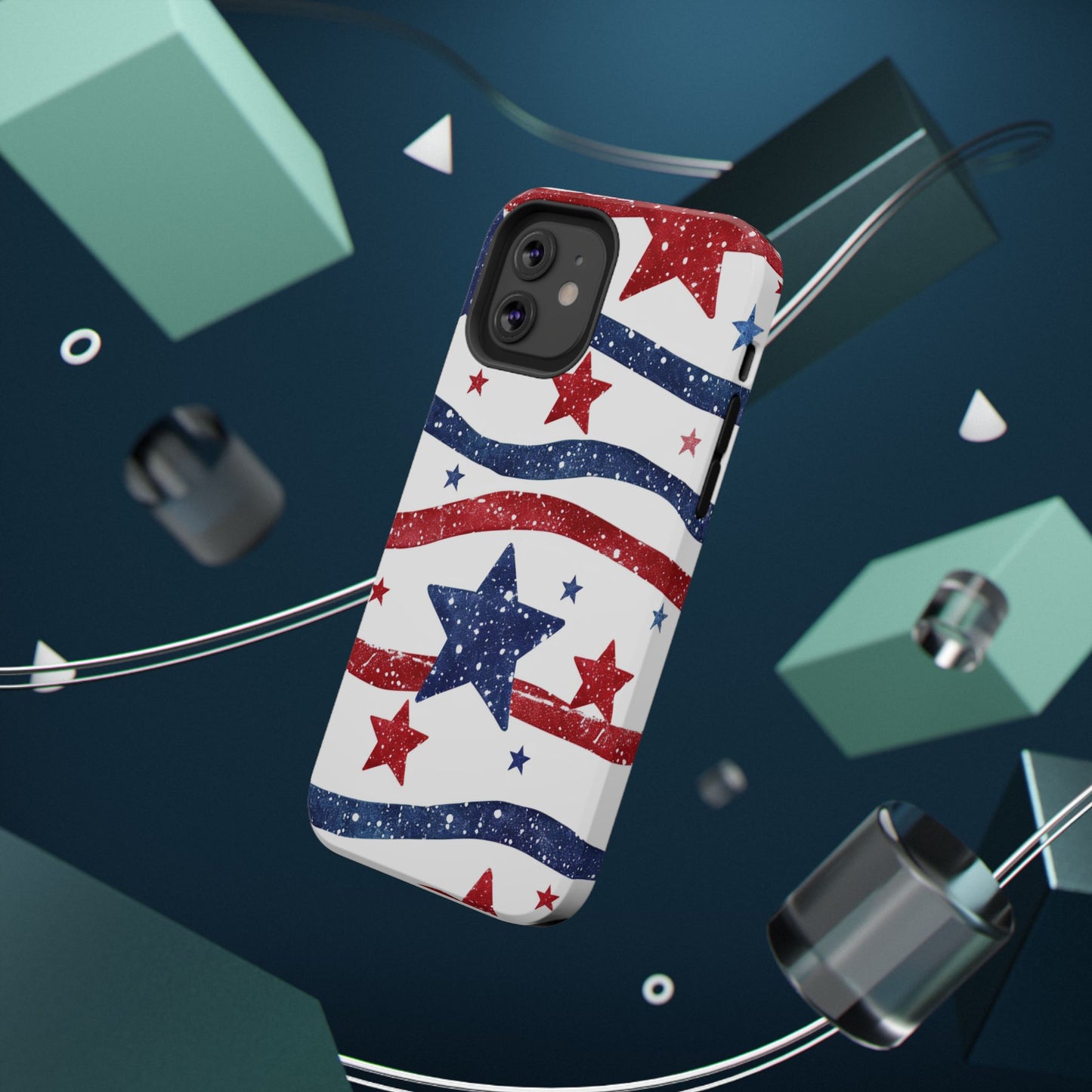 Stars & Stripes Design Impact-Resistant Phone Case