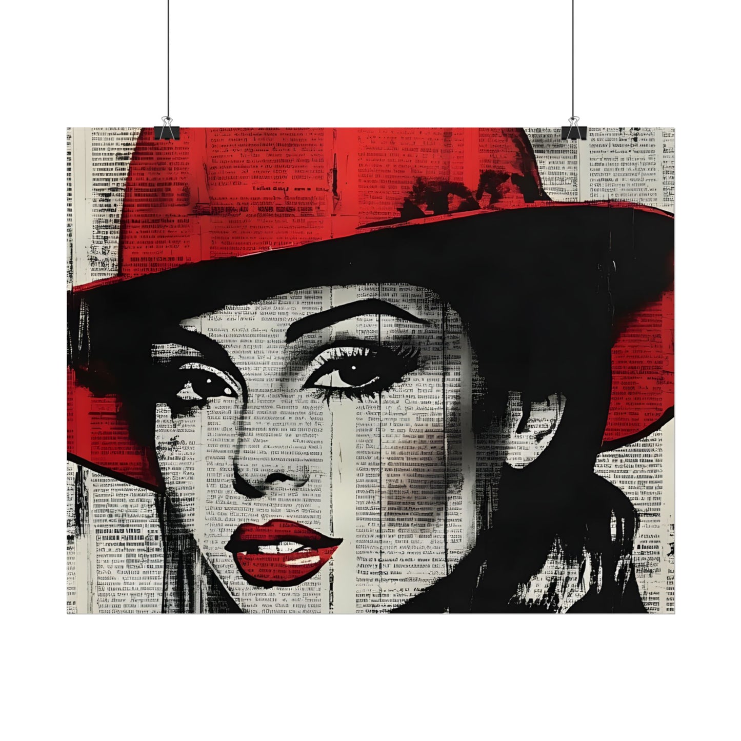 Retro Pop Culture woman 4 - Vintage poster, Wall Art