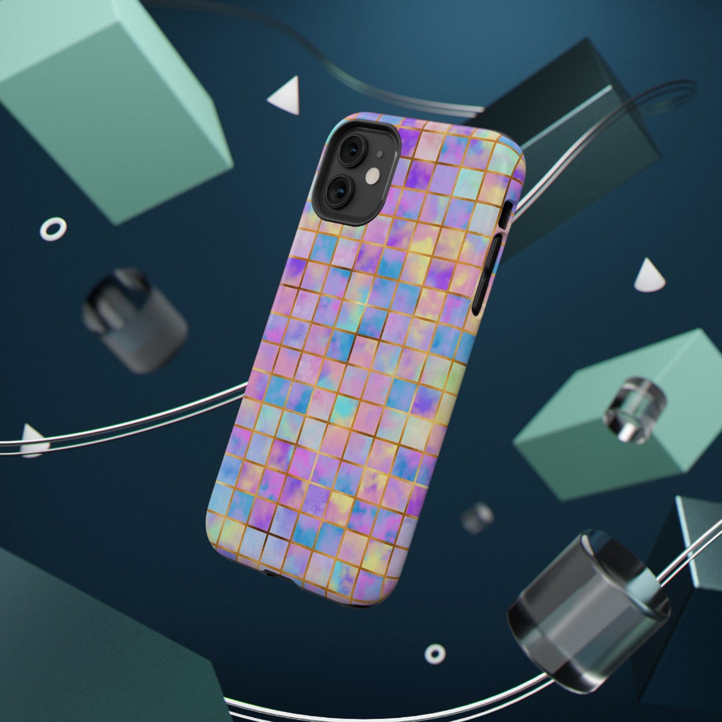 Colorful Mosaic Impact-Resistant Phone Case