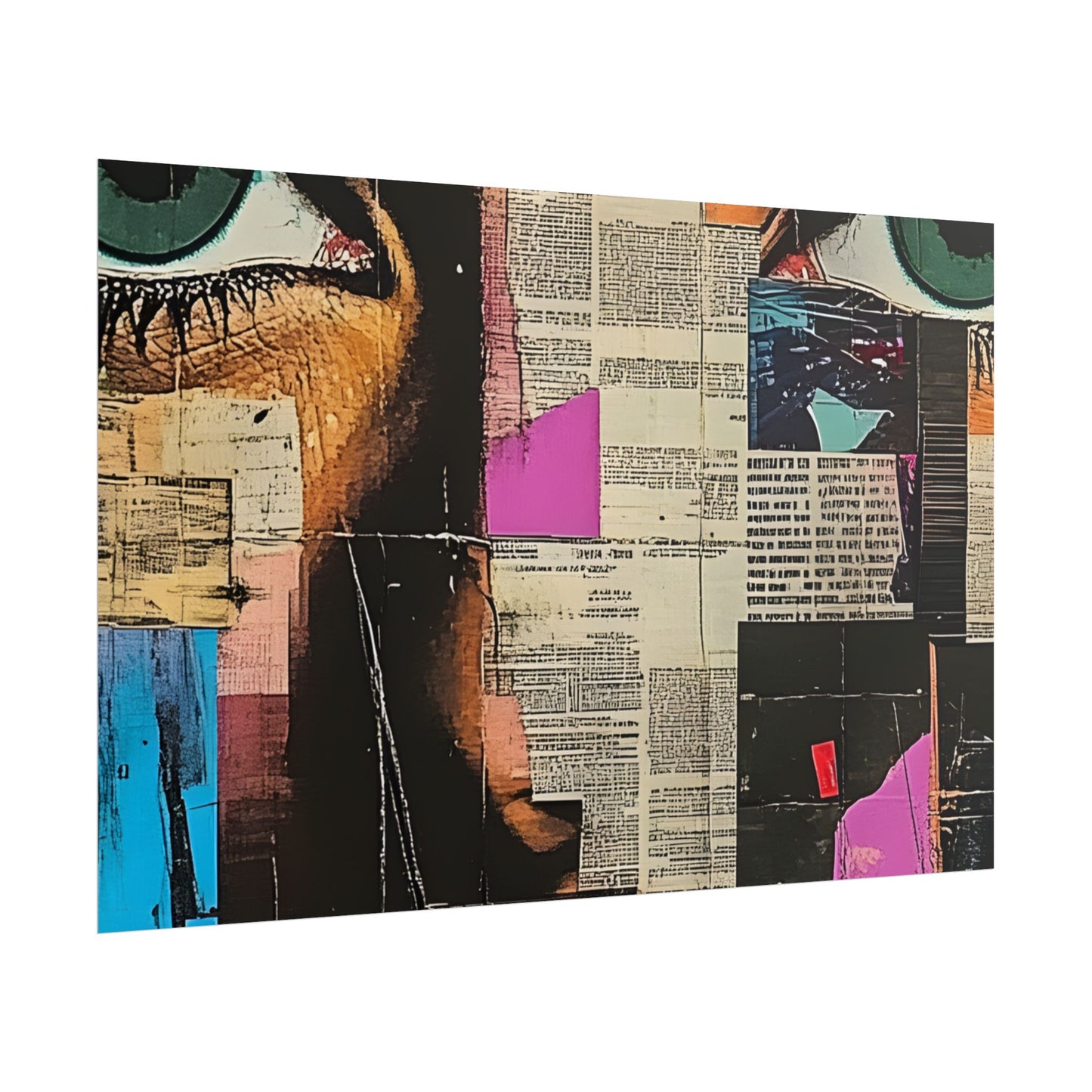Wall Art Poster - Retro Pop Culture Woman 14 Comic Book Style