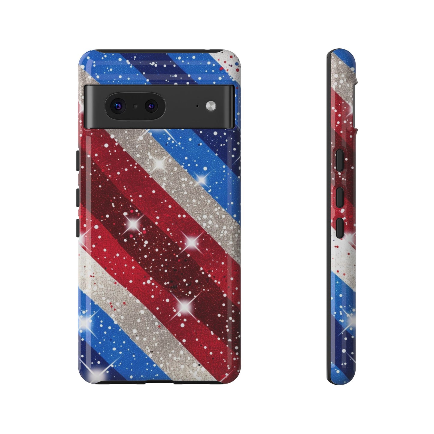 Glittery Patriotic Phone Case - Tough Cases