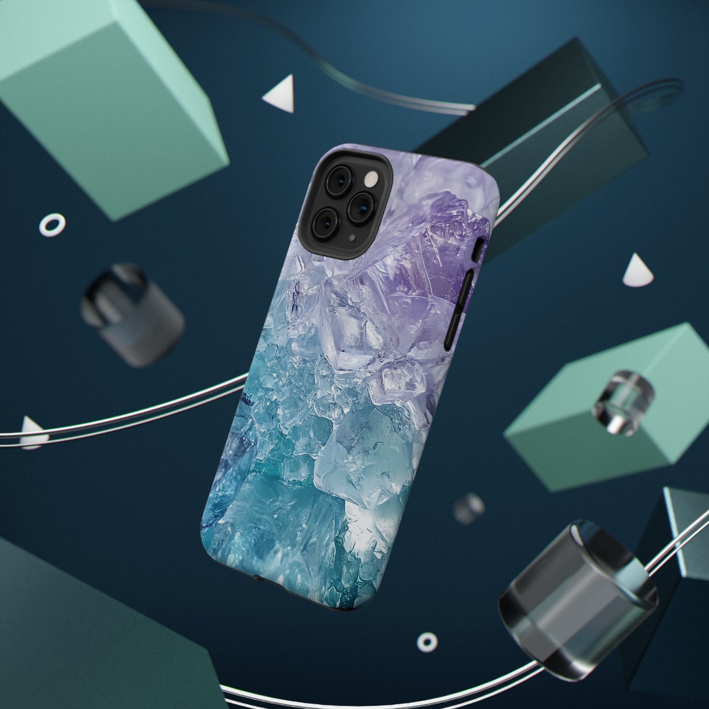Crystal-Patterned Impact-Resistant Phone Case | Stylish Protection for Adventurers
