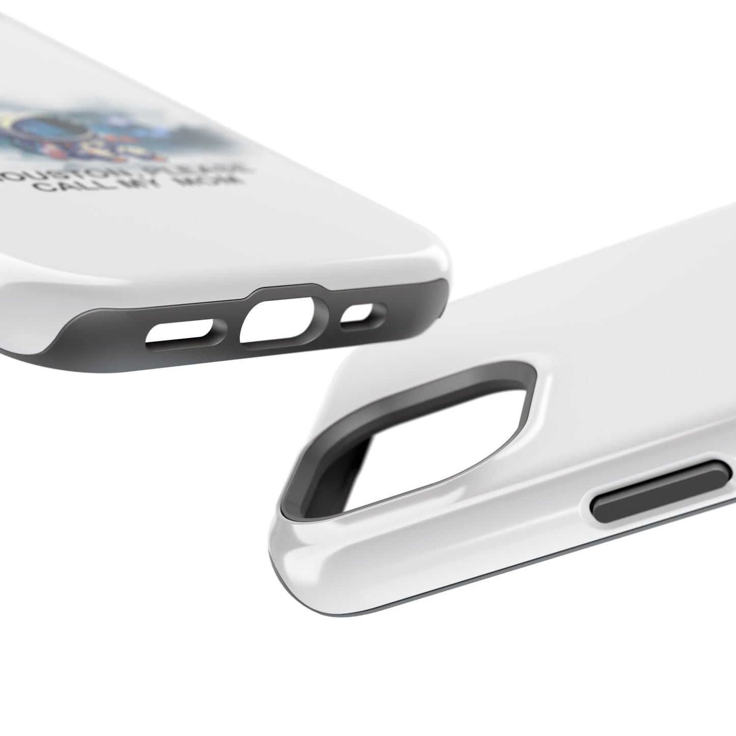 Astronaut Phone Case - "Houston, Please Call My Mom" Impact-Resistant Cover for Space Lovers