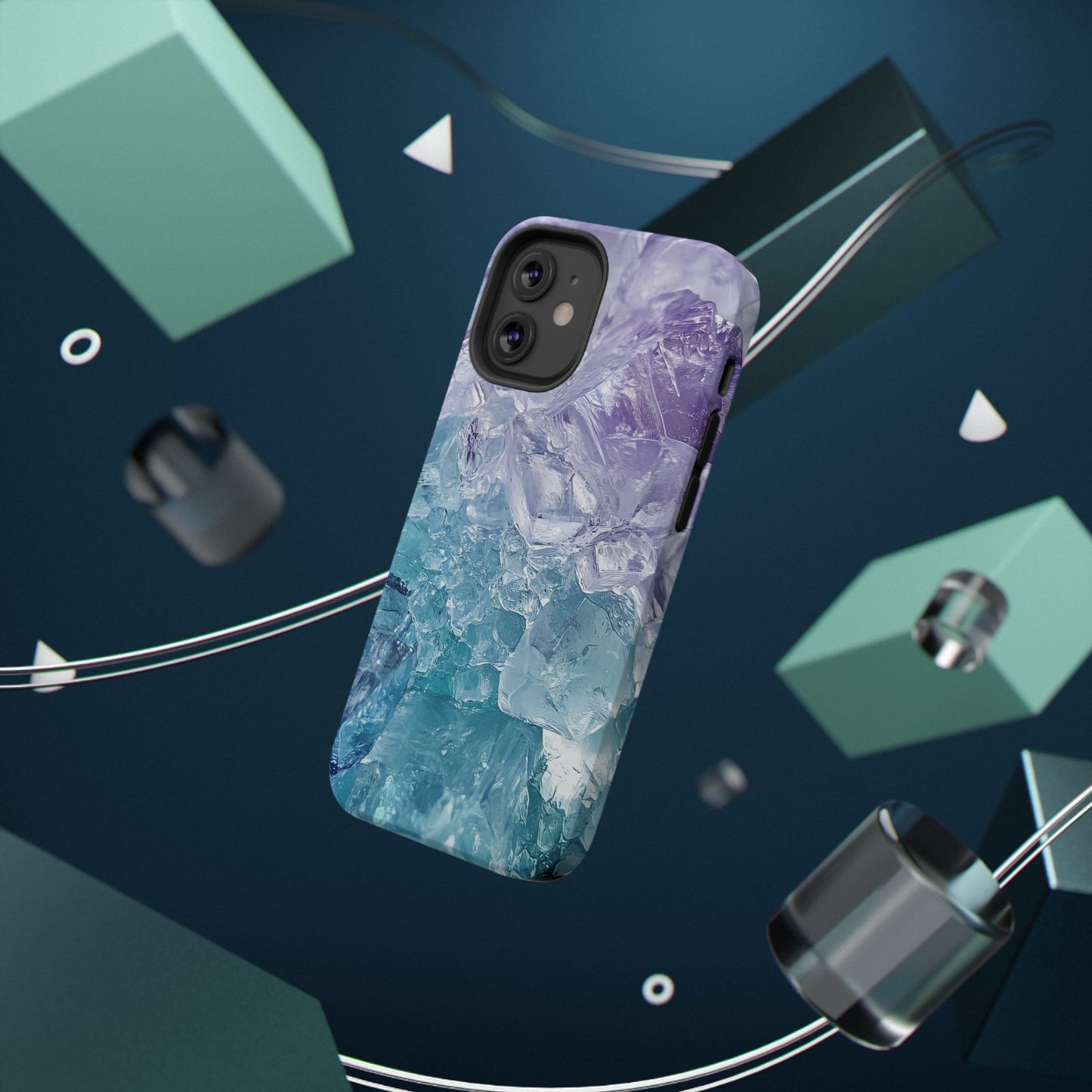 Crystal-Patterned Impact-Resistant Phone Case | Stylish Protection for Adventurers