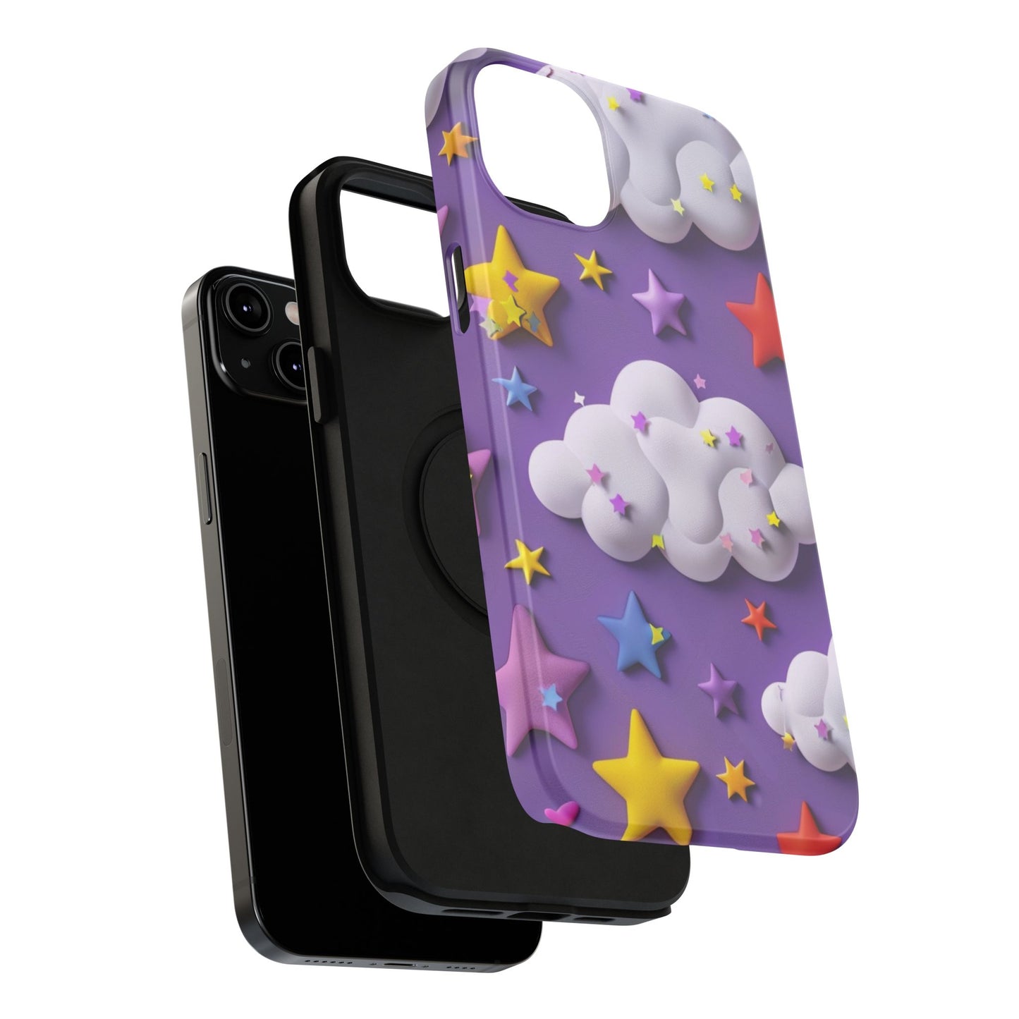 Colorful Cloud & Star Phone Case