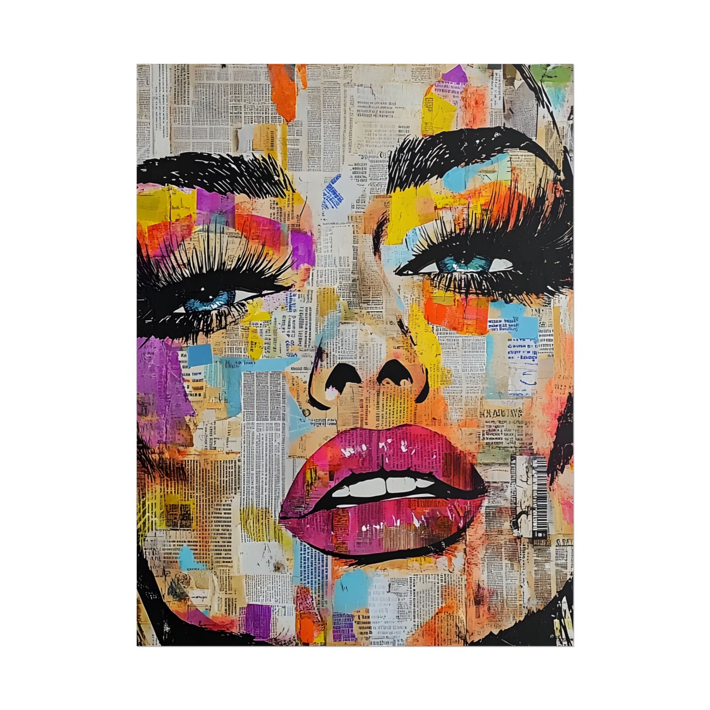 Pop Culture Woman 1 -Vibrant Art Prints, Fashion Poster,