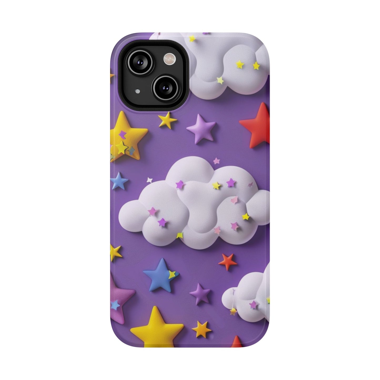 Colorful Cloud & Star Phone Case