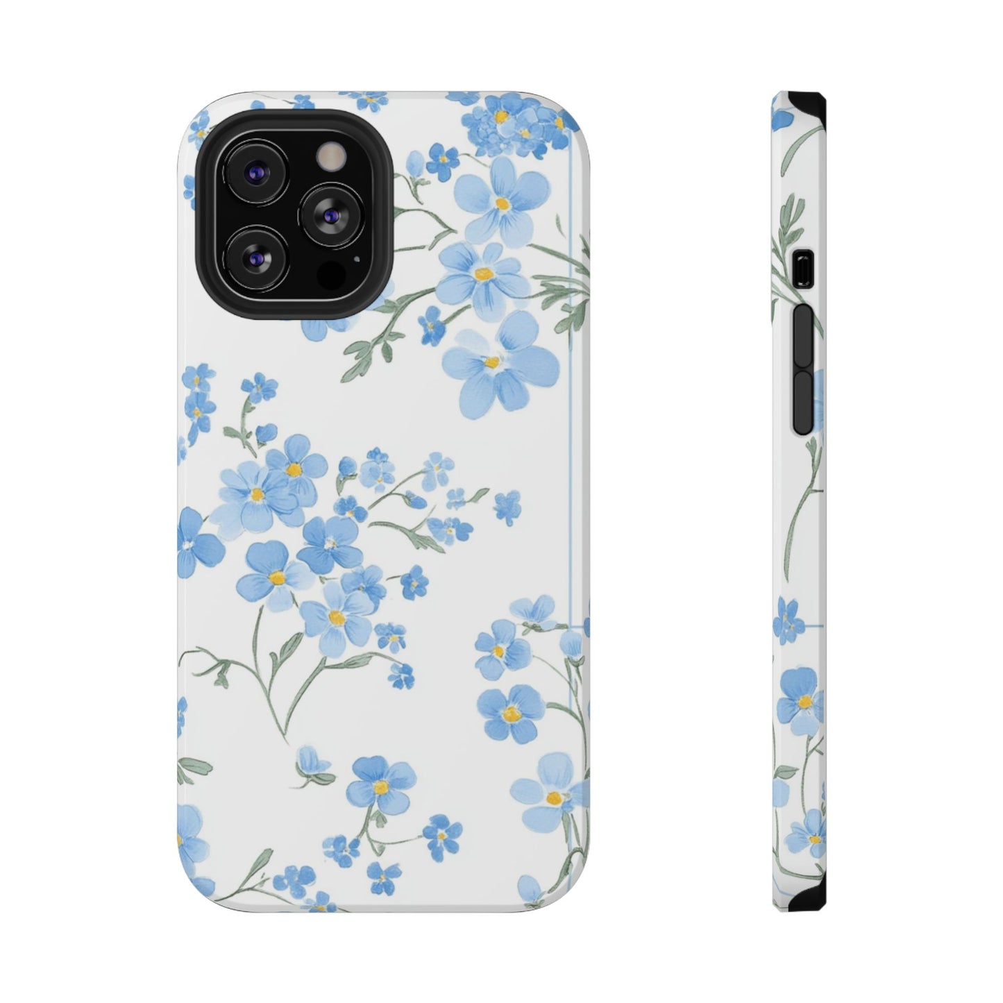 Blue Flower Design Floral Phone Case