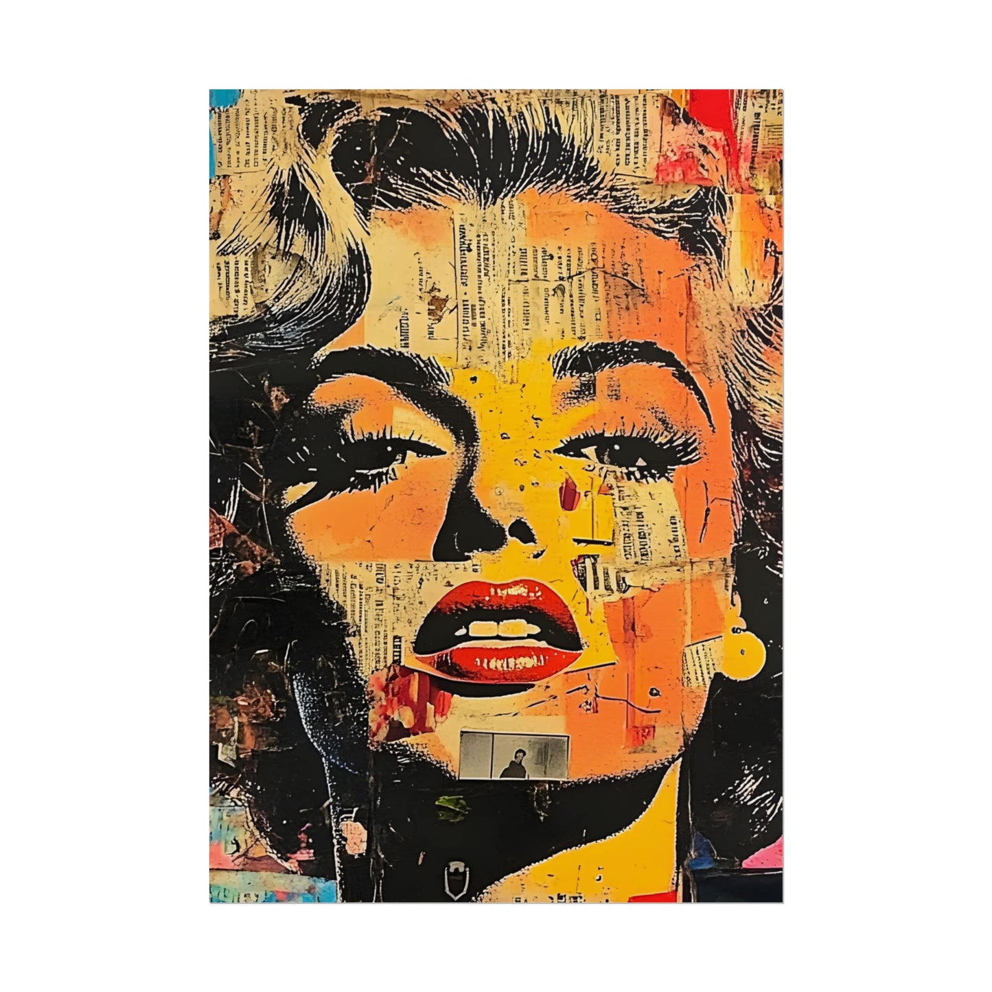 Wall Art Poster - Retro Pop Culture Woman 16, Comic Book Style