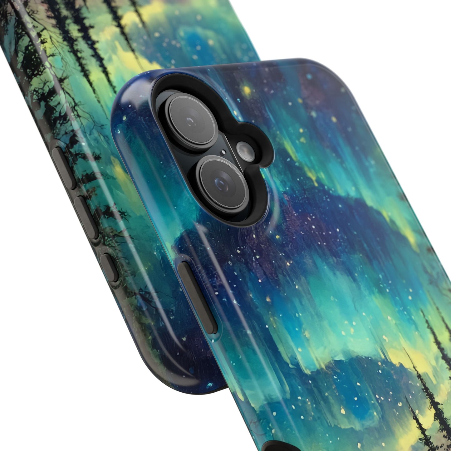 Aurora Borealis Impact-Resistant Phone Case - Durable Protection with Stunning Northern Lights Design