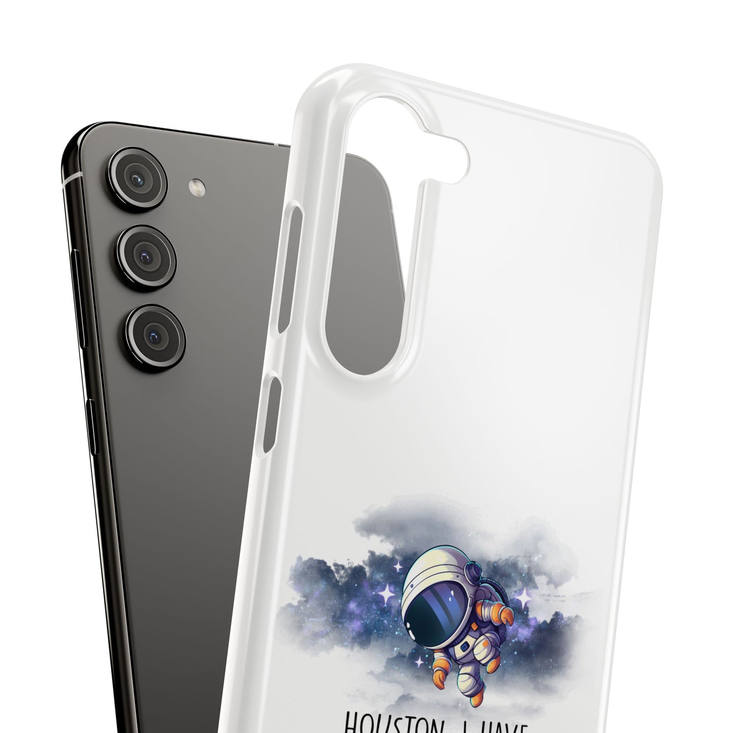 Houston, I Have So Many Problems Slim Phone Case | Cute Astronaut Design | Gift for Space Lovers