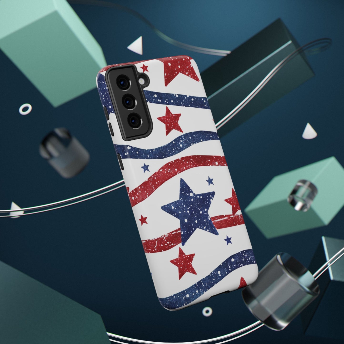 Stars & Stripes Design Impact-Resistant Phone Case