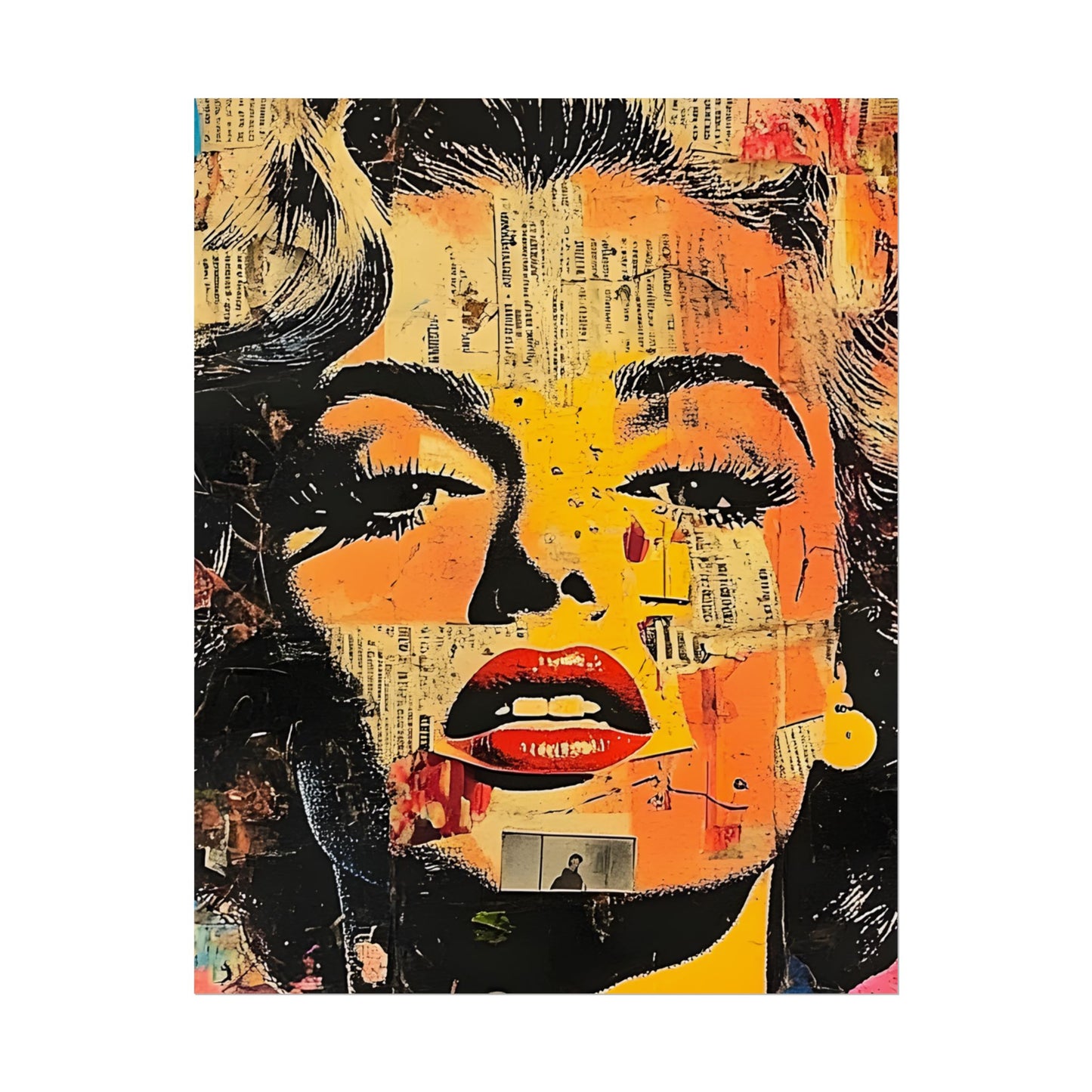Wall Art Poster - Retro Pop Culture Woman 16, Comic Book Style