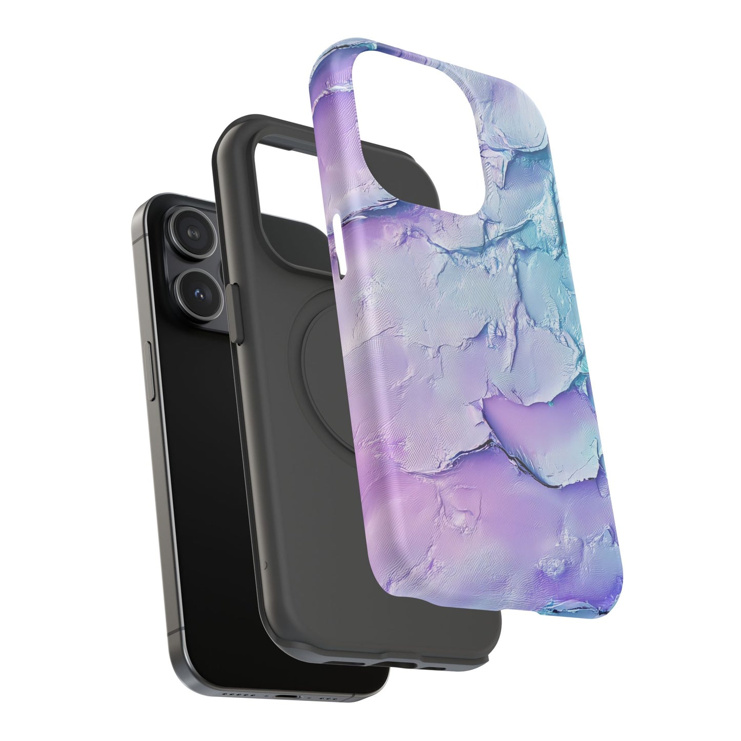Vibrant Impact-Resistant Phone Case - Colorful Texture Design