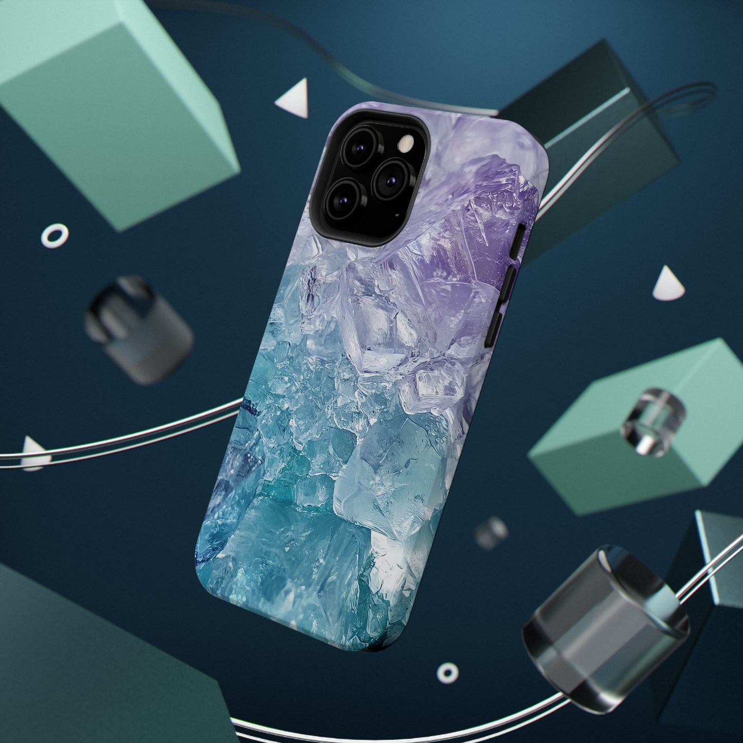 Crystal-Patterned Impact-Resistant Phone Case | Stylish Protection for Adventurers