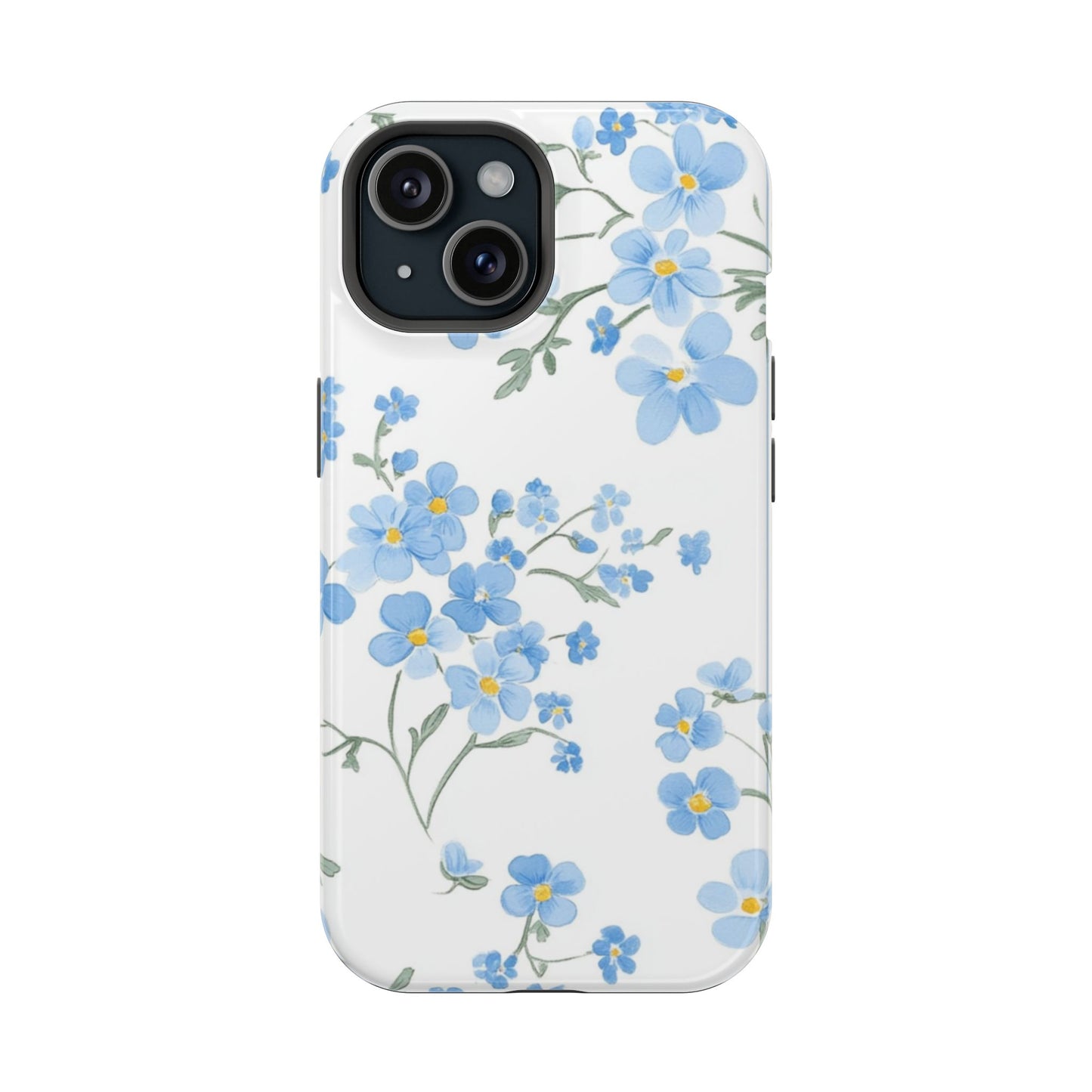 Blue Flower Design Floral Phone Case