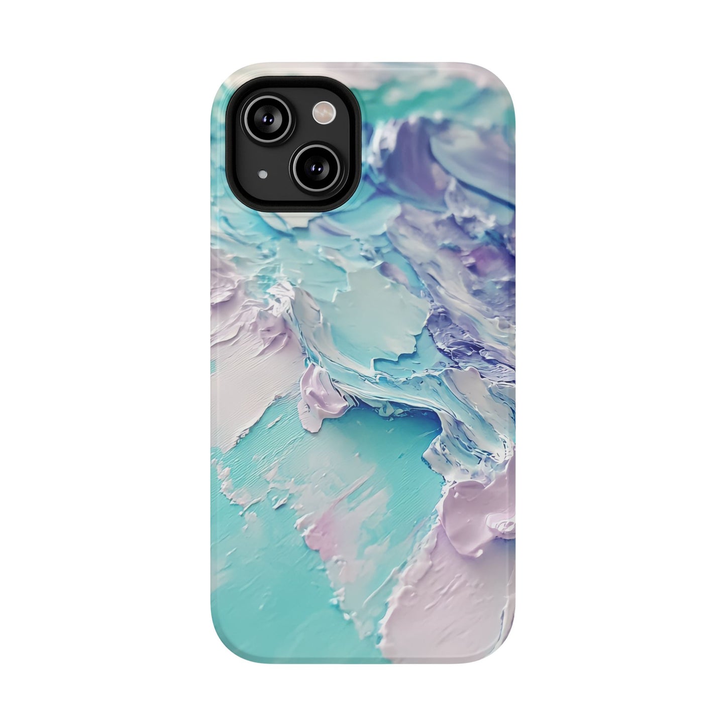 Aqua Abstract Impact-Resistant Phone Case