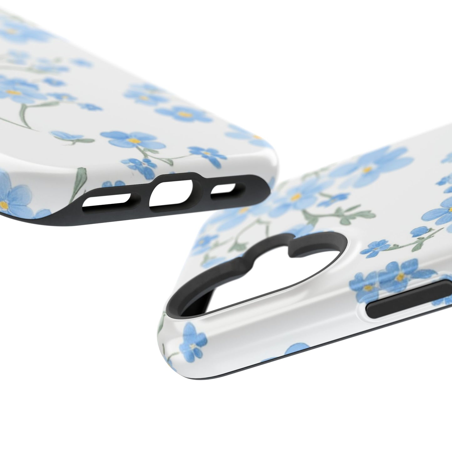 Blue Flower Design Floral Phone Case