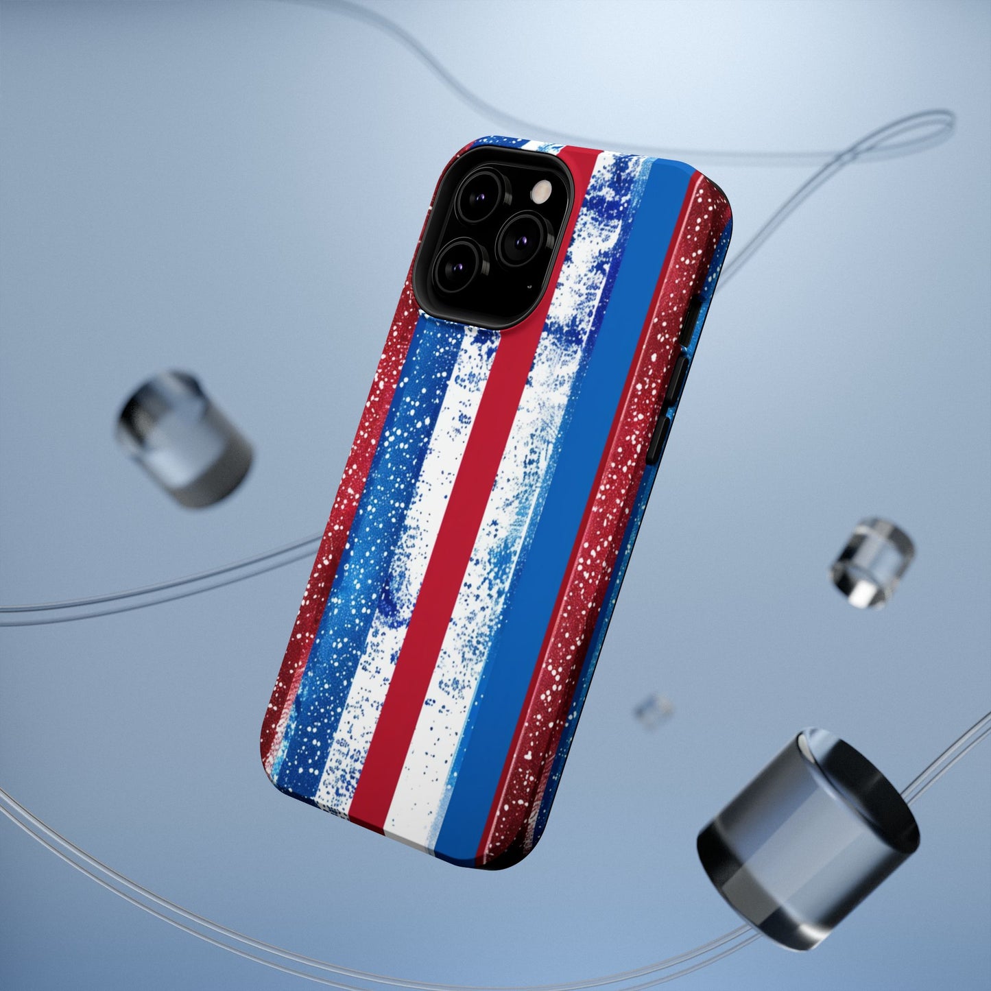 Patriotic Stripes Impact-Resistant Phone Case
