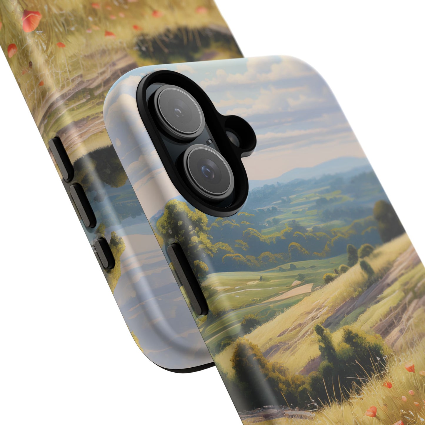 Phone Case with Beautiful Poppy Field Design