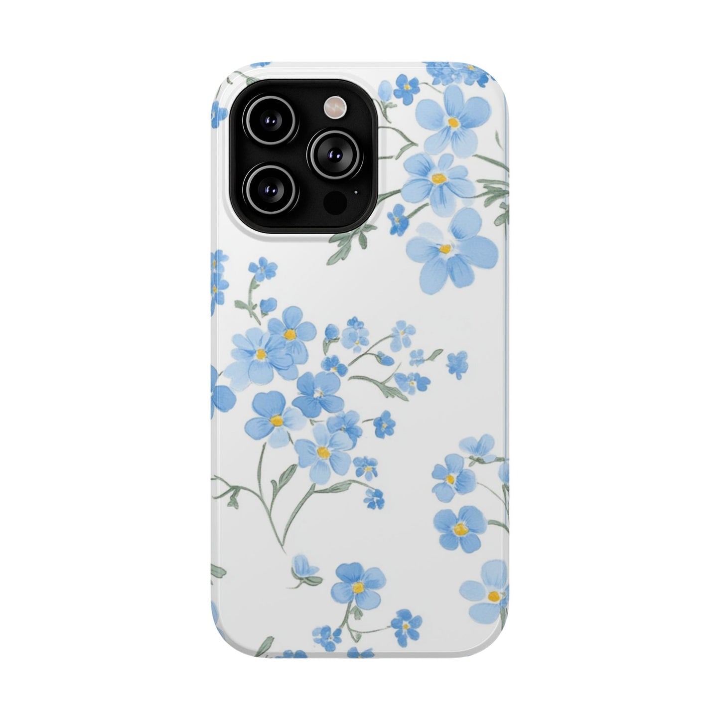 Blue Flower Design Floral Phone Case