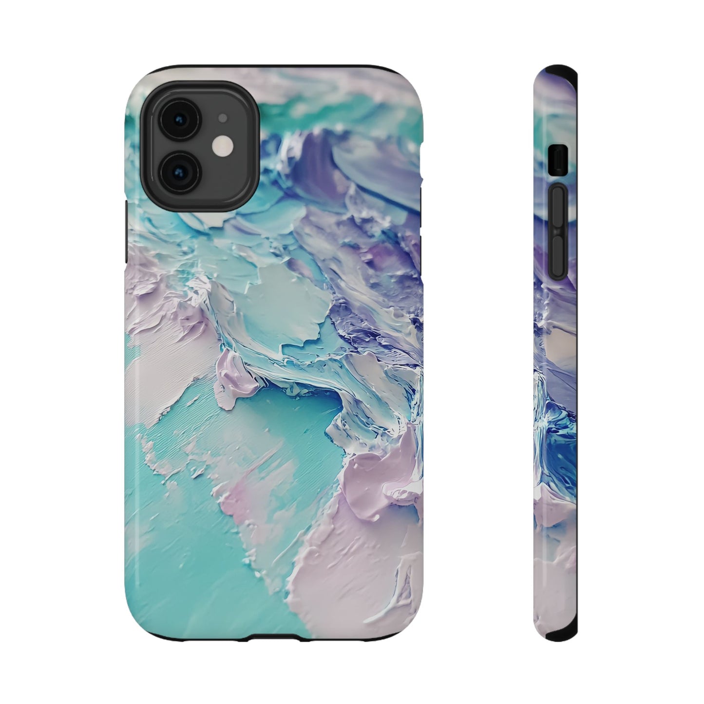 Aqua Abstract Impact-Resistant Phone Case