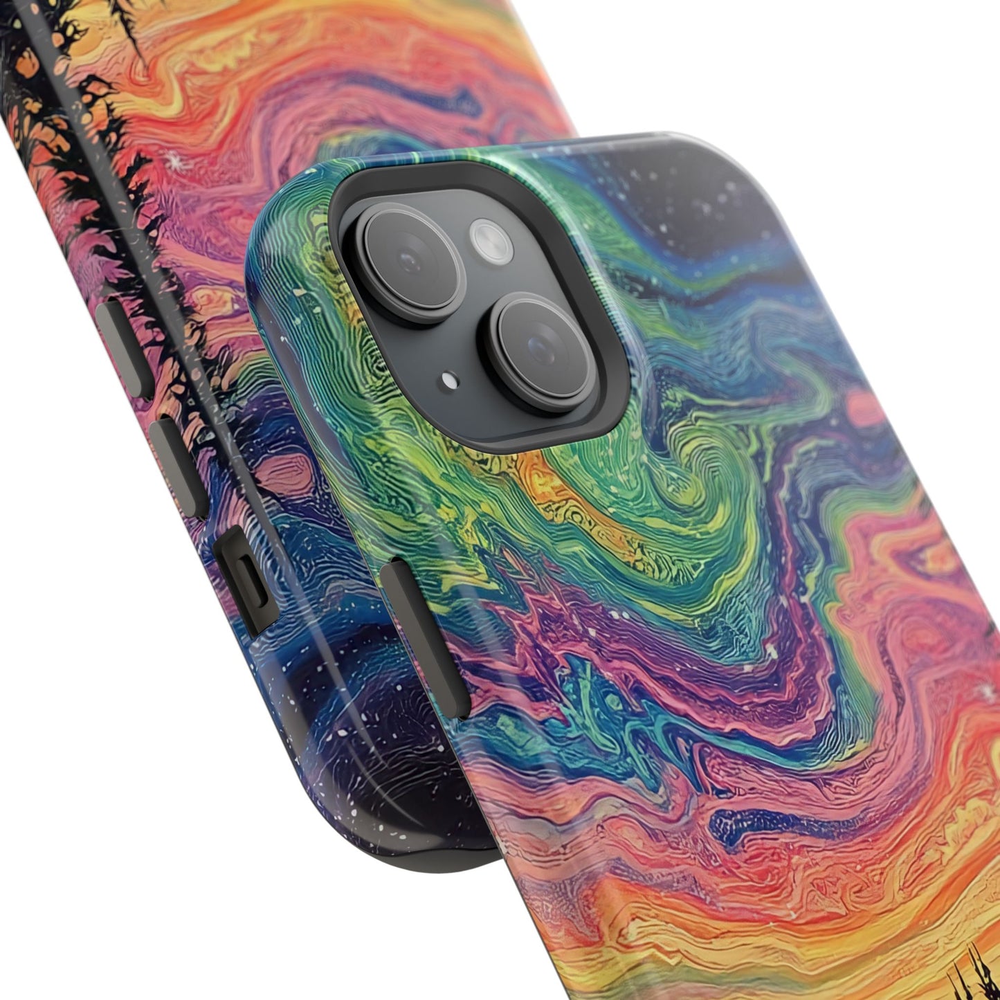 Nature-Inspired Impact-Resistant Phone Case - Vibrant Galaxy Sky Design